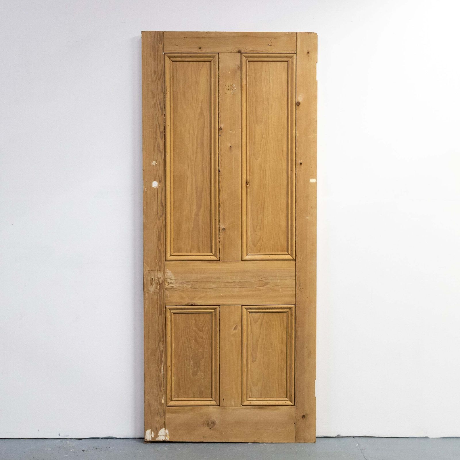 Home Fixtures Antique 4 Panel Stripped Door 203cm X 83cm photo