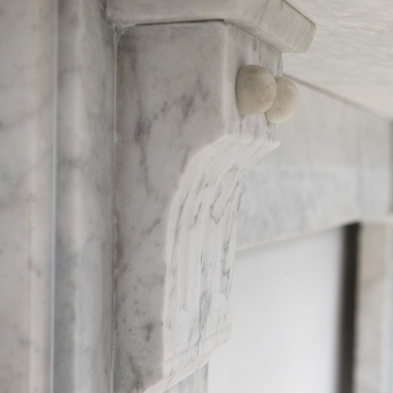 Antique Victorian Carrara Marble Fireplace Surround With Corbels photo furniture