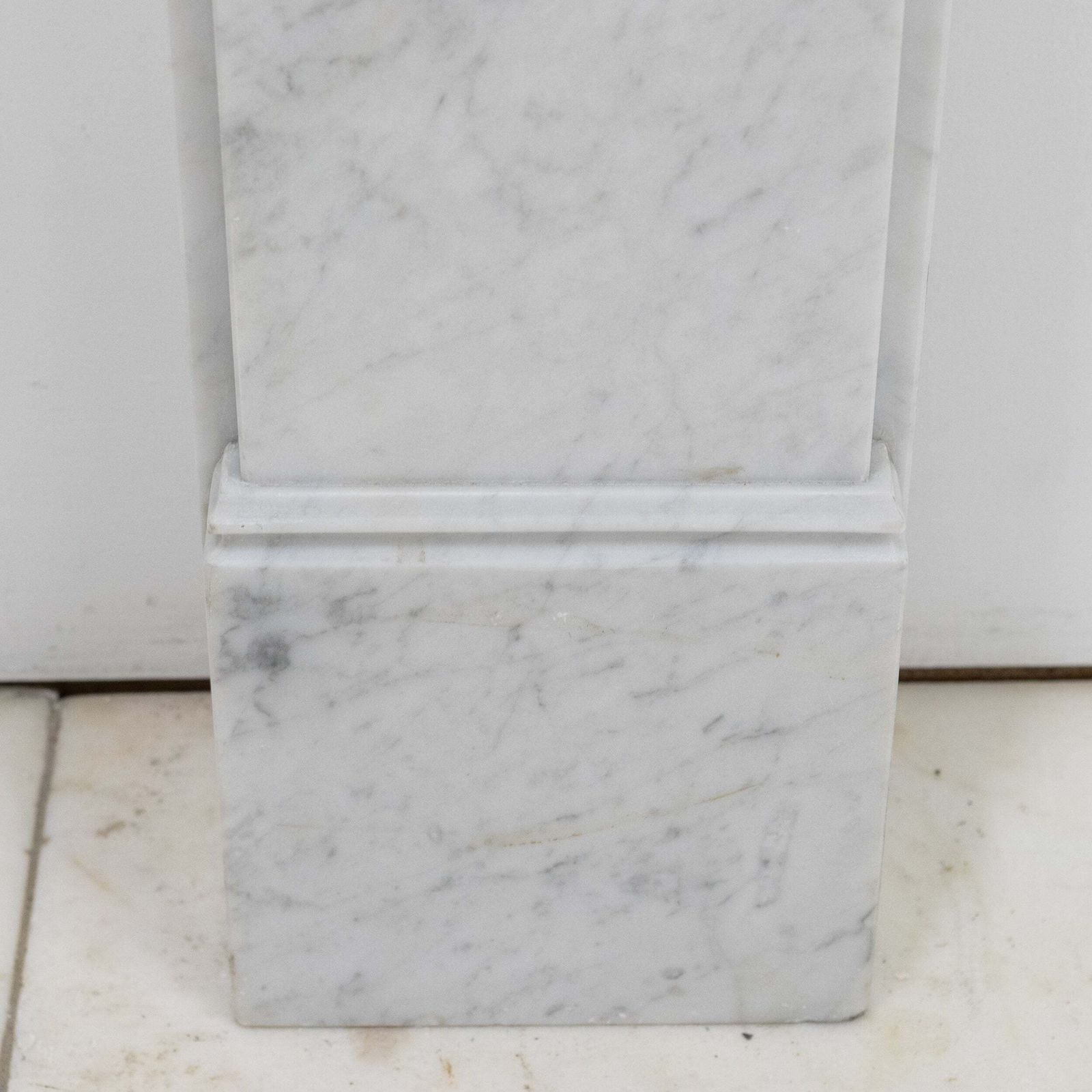 Victorian Style Carrara Marble Fireplace Surround With Corbels photo Home Fixtures