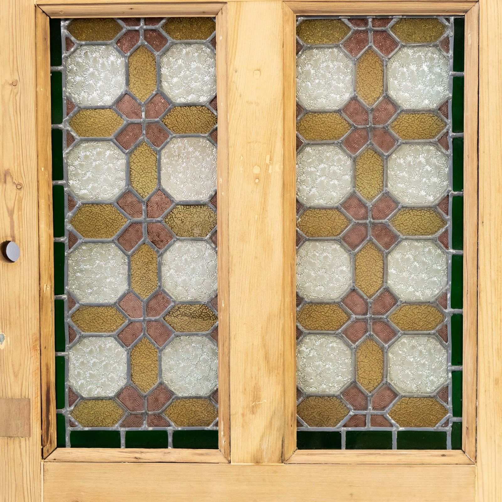 Antique Stained Glass Door   203cm X 80cm photo vinterior