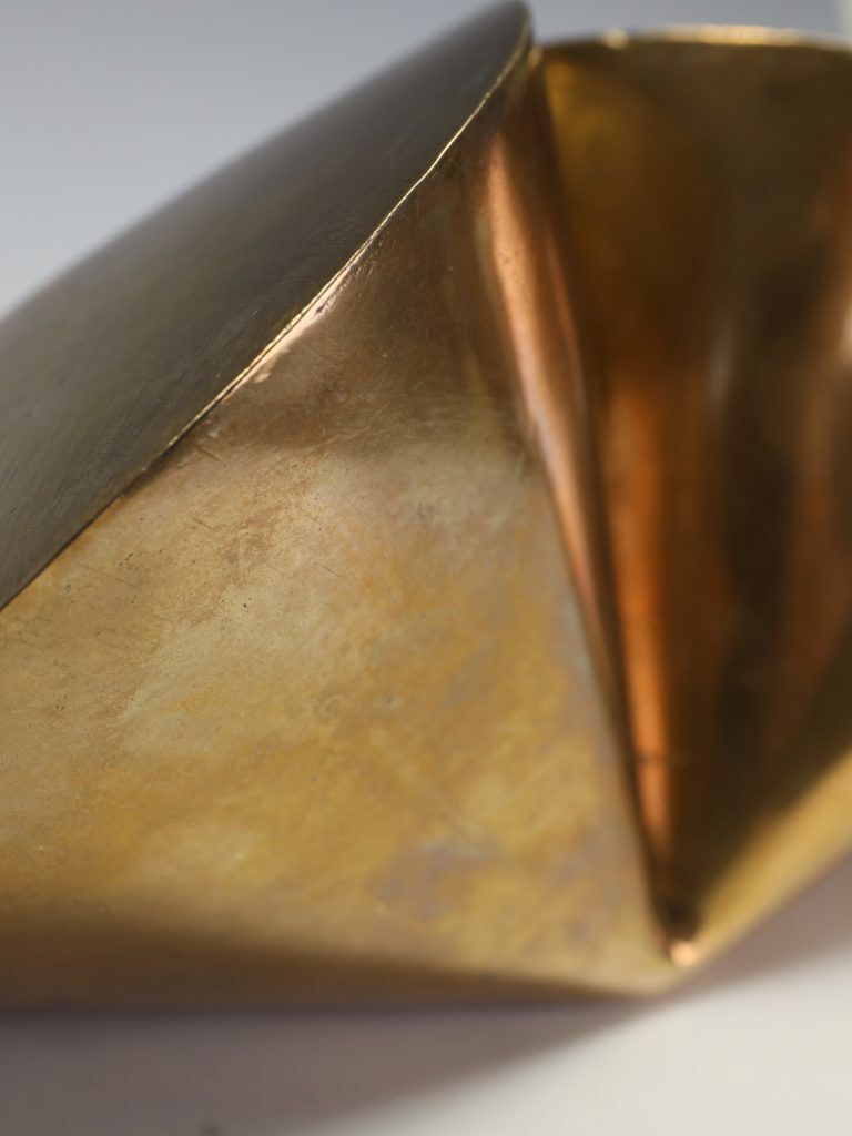 1950.0 Mid Century Modern British Abstract Bronze Sculpture By 'Wd' – Dated 1966 photo