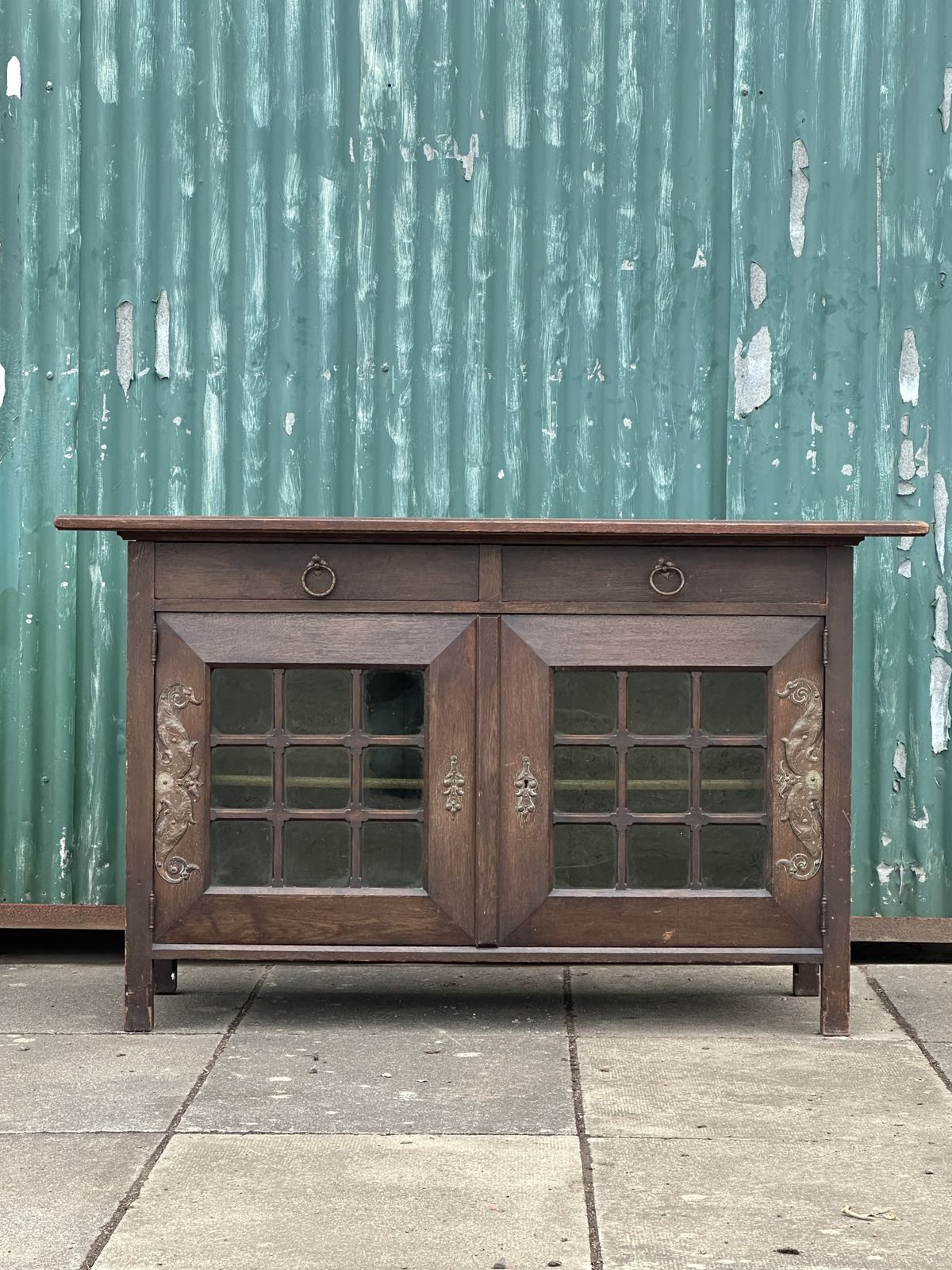 A Classy Late 19th Century Arts And Crafts Oak Side Cabinet, Attributed To Liberty & Co. photo buy