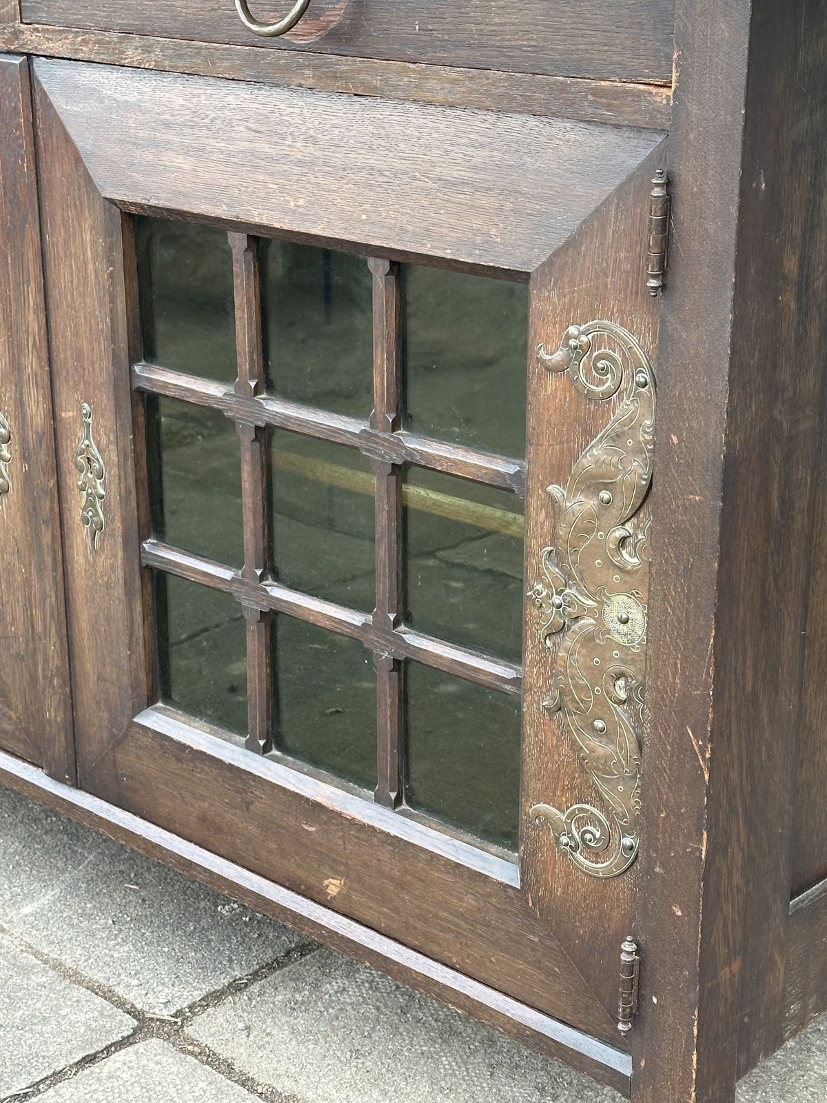 A Classy Late 19th Century Arts And Crafts Oak Side Cabinet, Attributed To Liberty & Co. photo 750.0