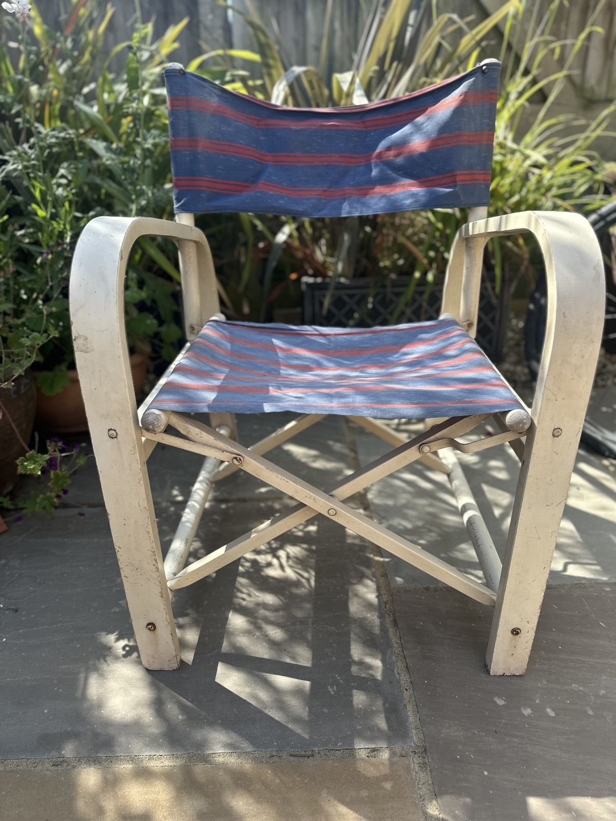 Art Deco Garden Canvas And Wooden Chairs photo furniture