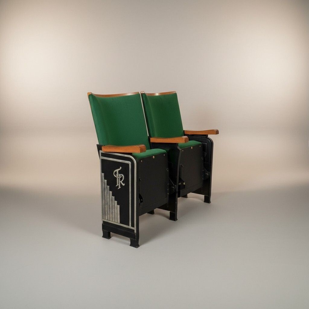 Vintage Theatre Royal Seating Pair photo for sale