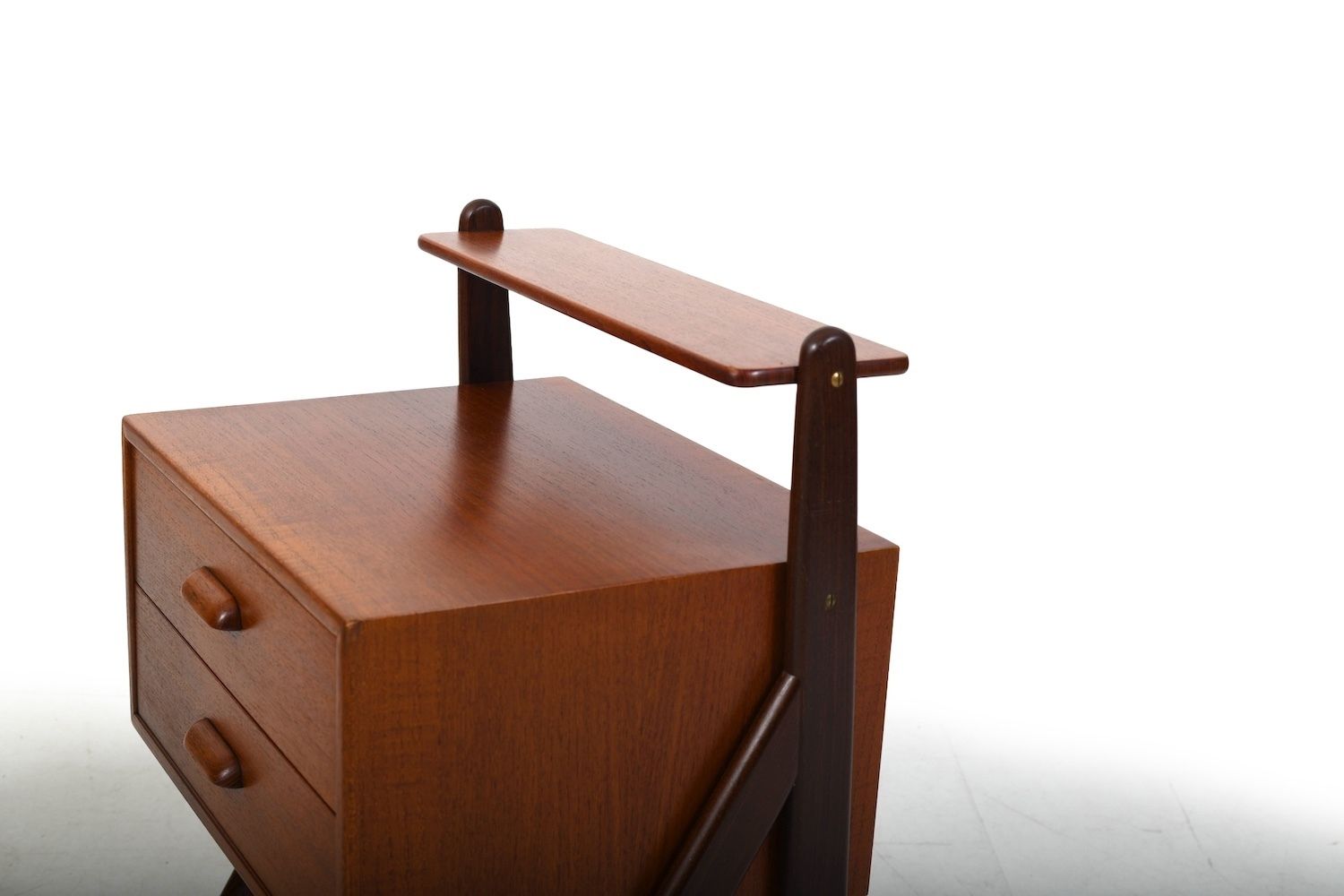 Pair Of Teak Nightstands By Sigfred Omann For ølholm 1960s photo buy