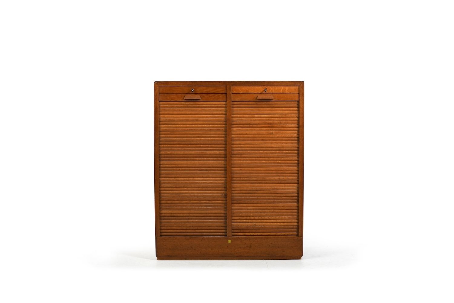 Double Tambourdoor Cabinet, Denmark 1930s photo furniture