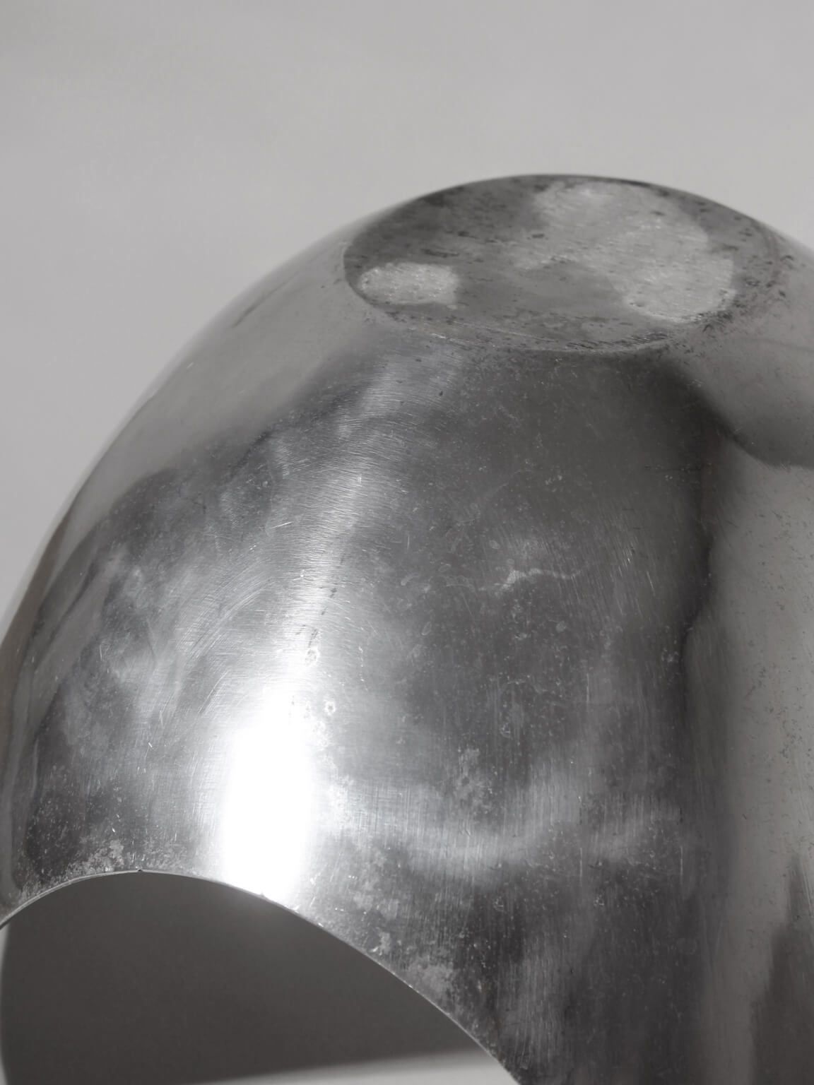 Gepolijst aluminium asymmetrische grote diepe schaal, hedendaags design photo 657.0