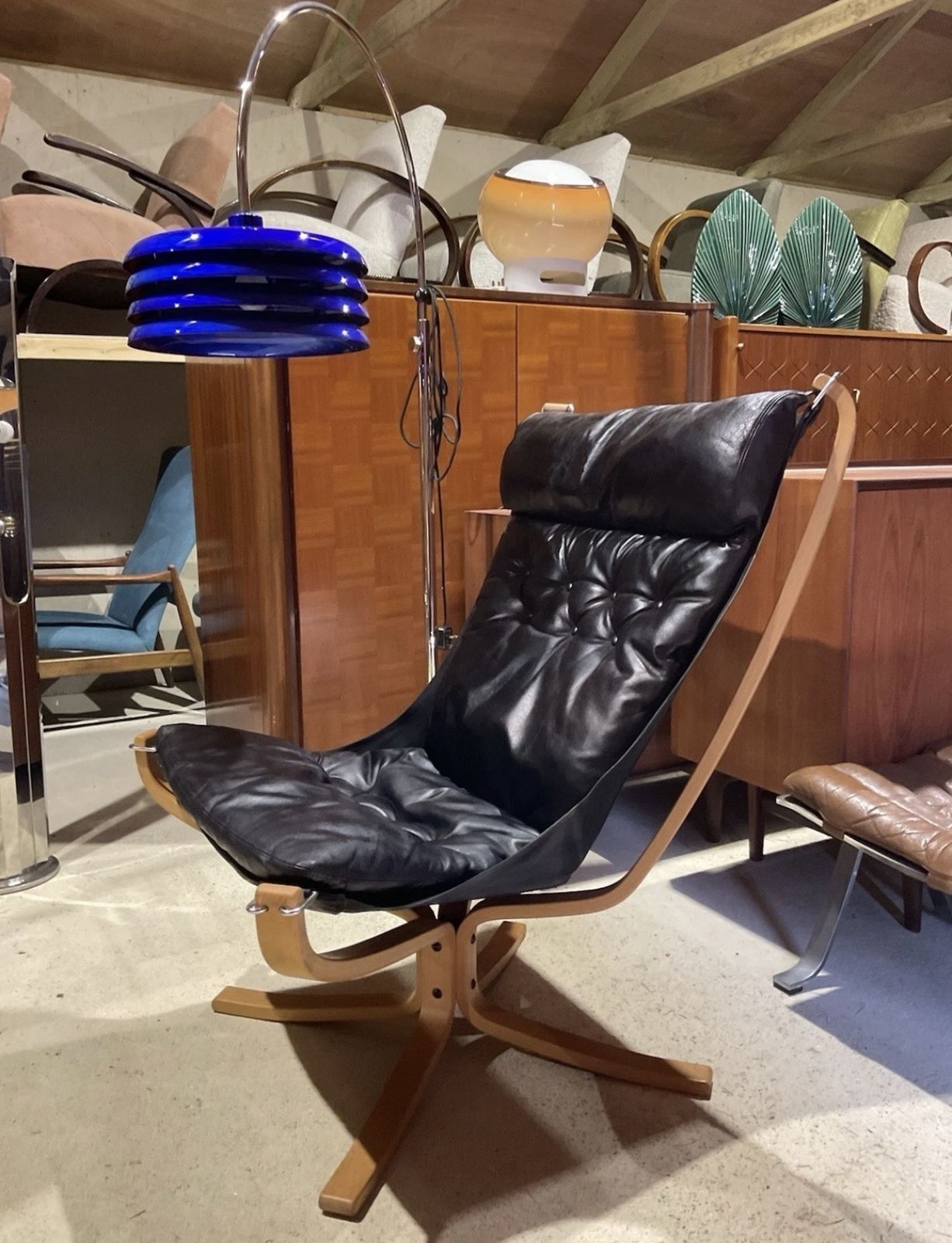 Mid Century Falcon Lounge Chair By Sigurd Ressell For Vatne Mobel Norway photo vintage