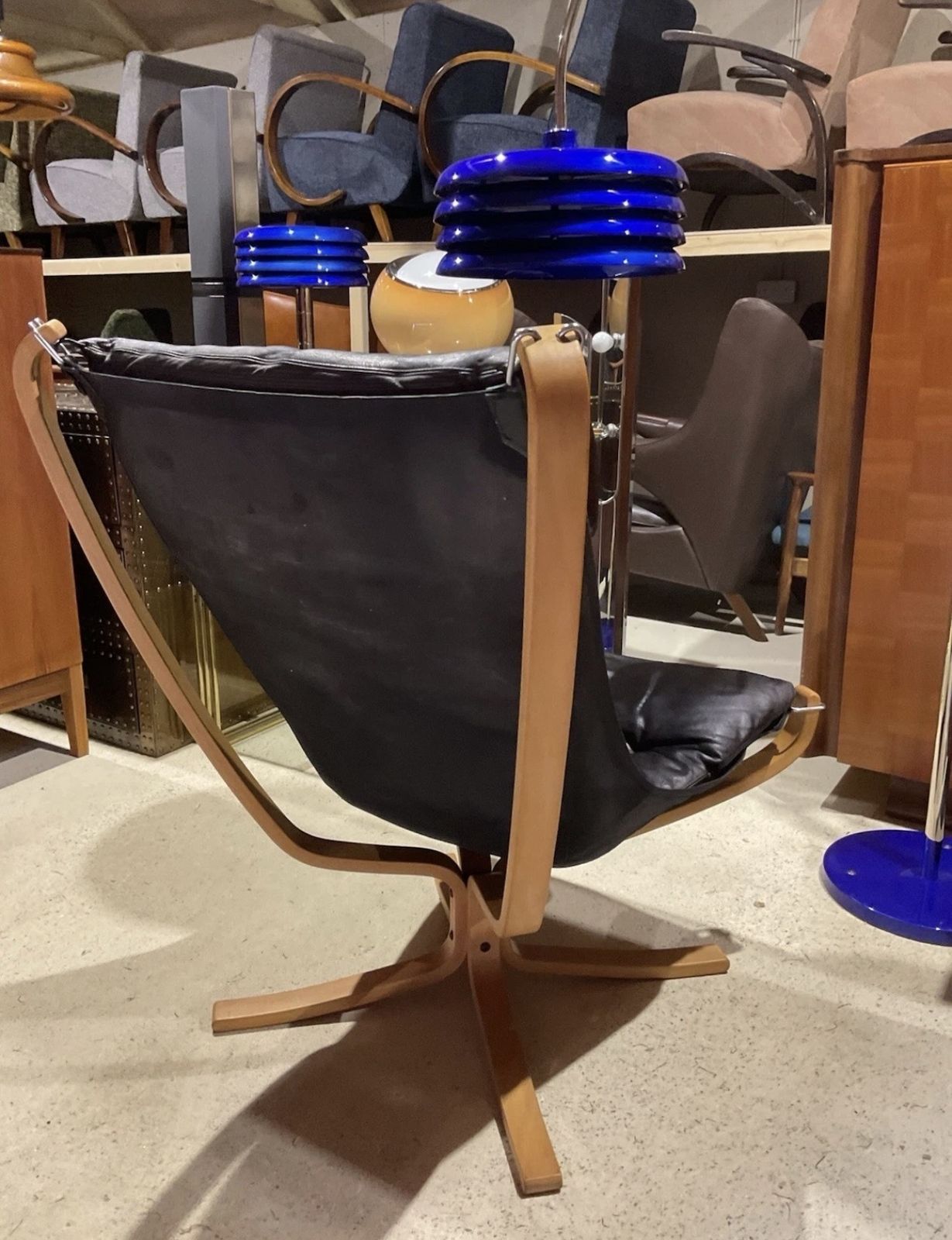 photo vintage Mid Century Falcon Lounge Chair By Sigurd Ressell For Vatne Mobel Norway
