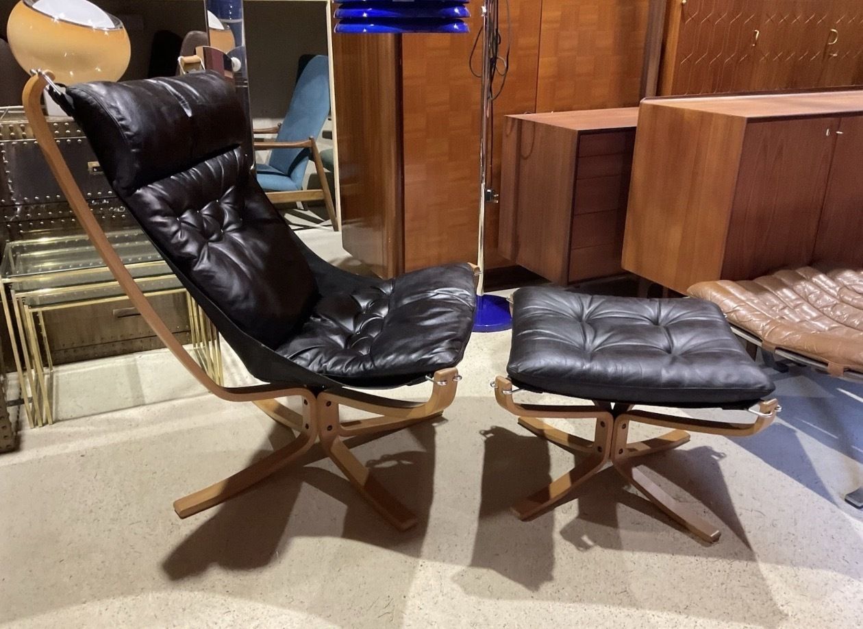 Falcon Lounge Chair & Footstool By Sigurd Ressell For Vatne Mobel Norway photo 1995.0