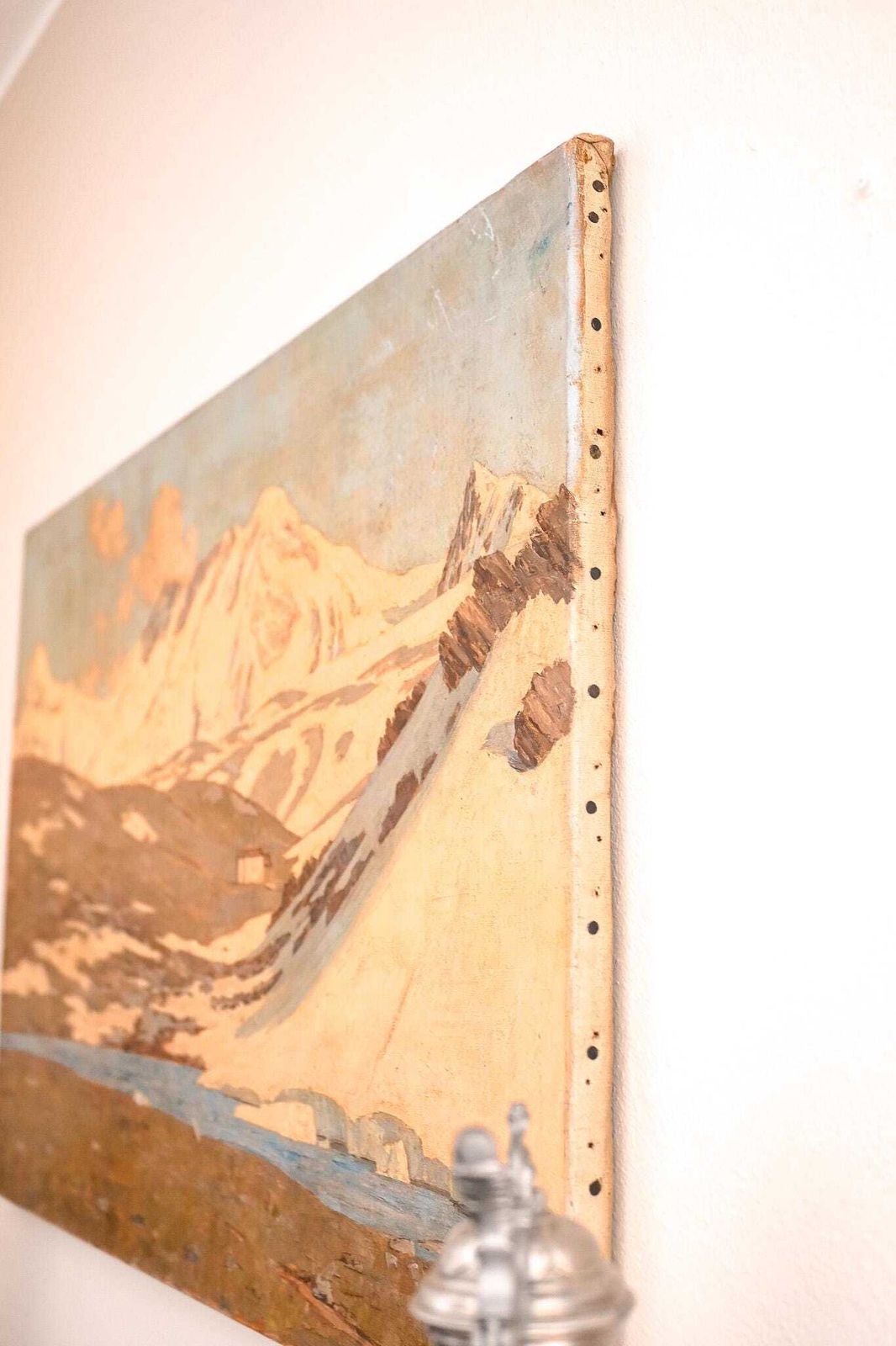 Original Oil Painting Signed Philippe Wallet | Alpine Mountain Landscape | Large Format | Plein Air | 92x60 Cm | French Art photo 1300.0