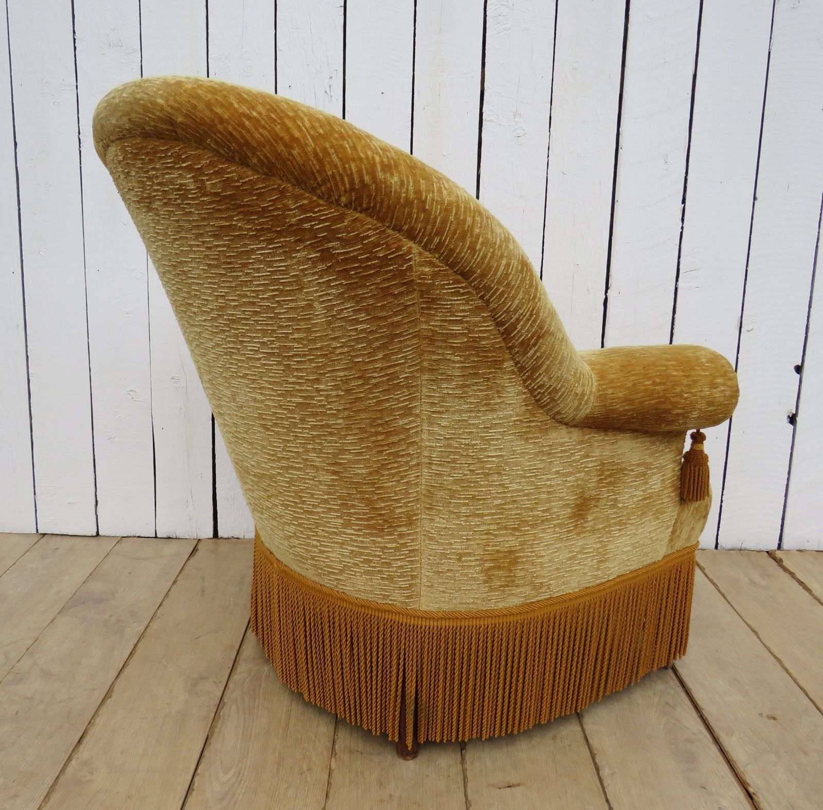 Antique Napoleon III Tub Chair photo for sale