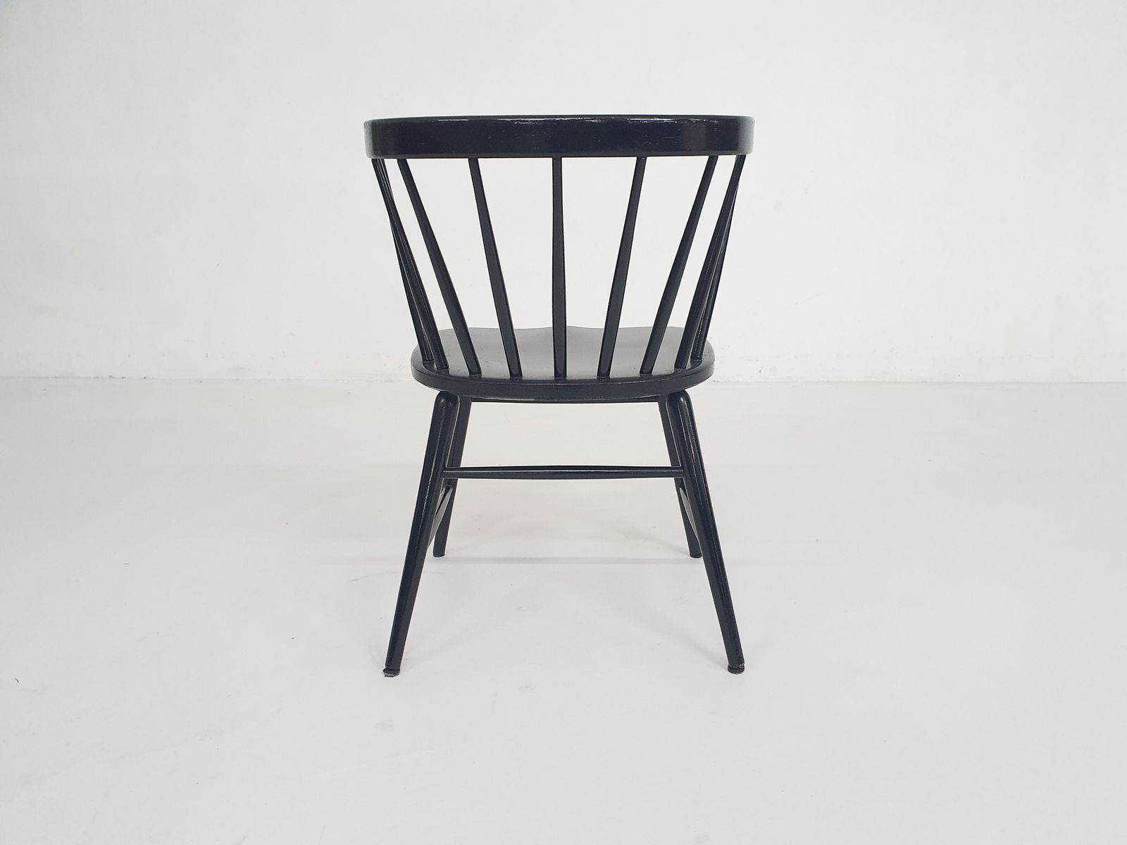Black Spindle Back Dining Chair Attrb. To Nesto, Denmark 1960's photo 125.0