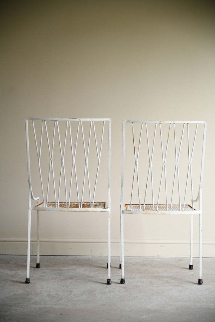 Pair Paul Mccobb Style Garden Chairs photo buy