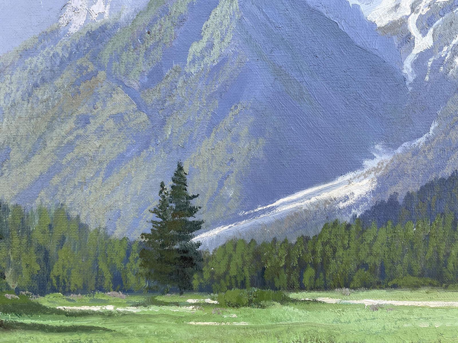 photo furniture Italian Dolomites Painting Cortina – Croda Rossa By Paul Schuler