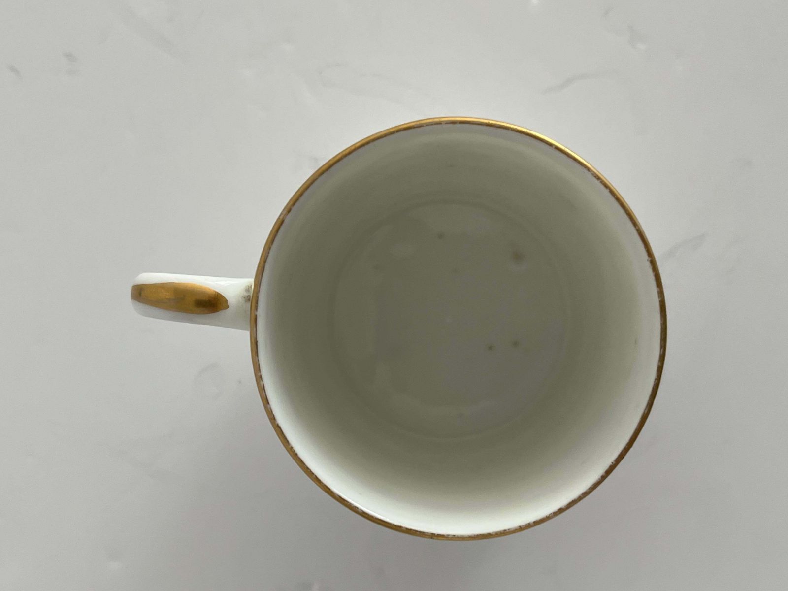 Georgisch handgeschilderd porseleinen koffiekopje van Grainger Worcester, 1800 photo vinterior
