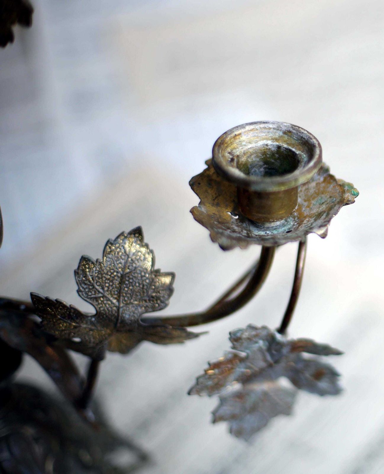photo furniture Antique Candelabra French Church Alter Piece Grape Vines & Wheat Bronze Rococo Gilded