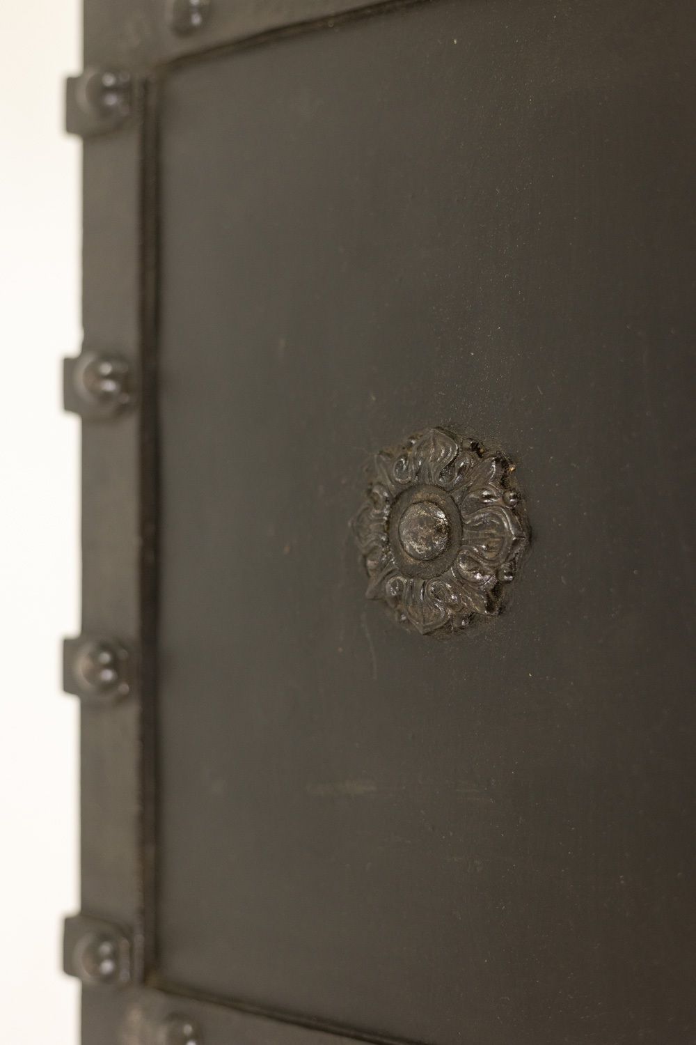1900.0 Bauche. Antique Small Metal Travel Safe. Napoleon III Period. photo