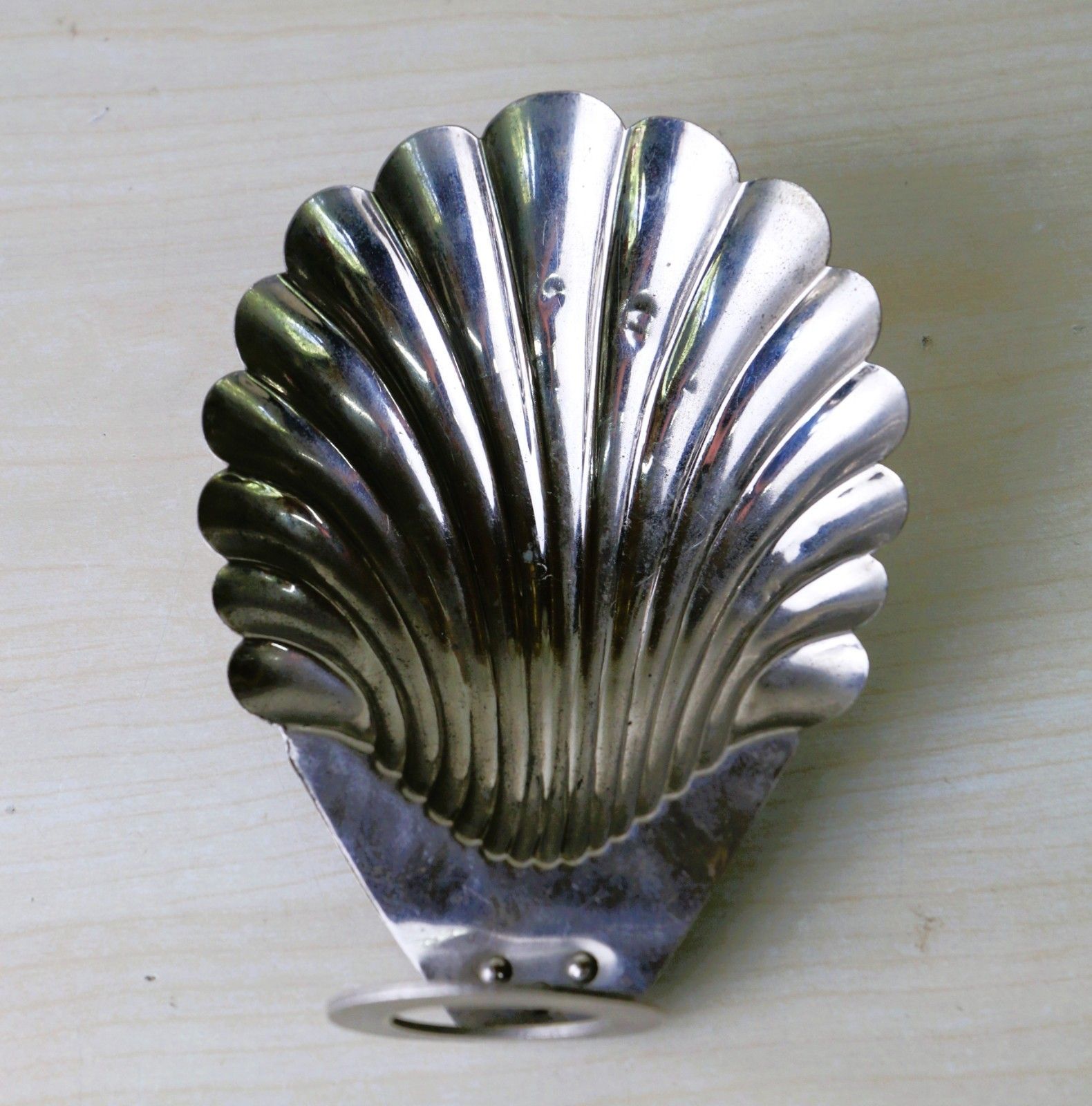 A Rare 1920s Small Shell Lampshade Reading Lamp Shade For Desk Lamp Chromed photo furniture