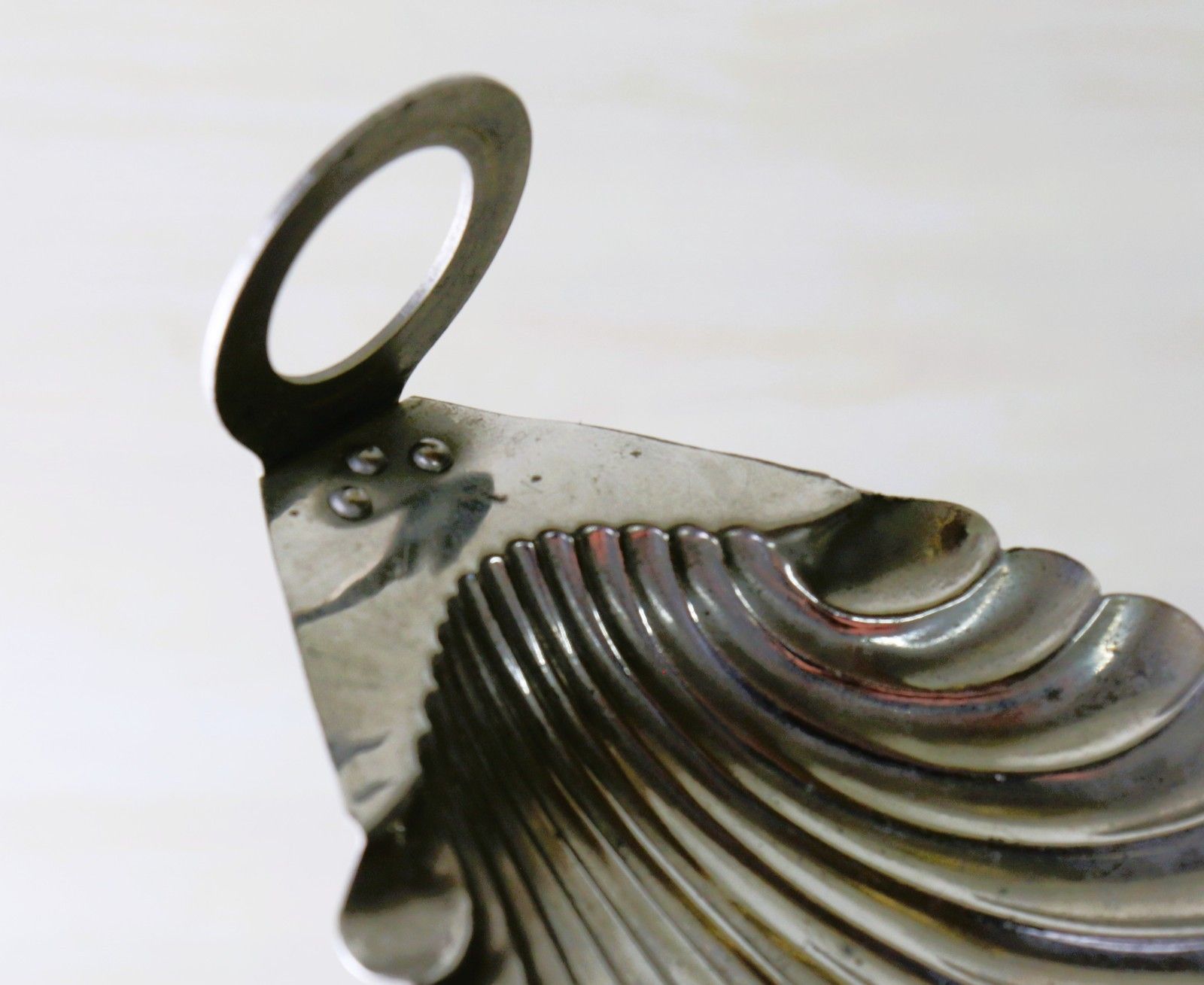 A Rare 1920s Small Shell Lampshade Reading Lamp Shade For Desk Lamp Chromed photo Lighting