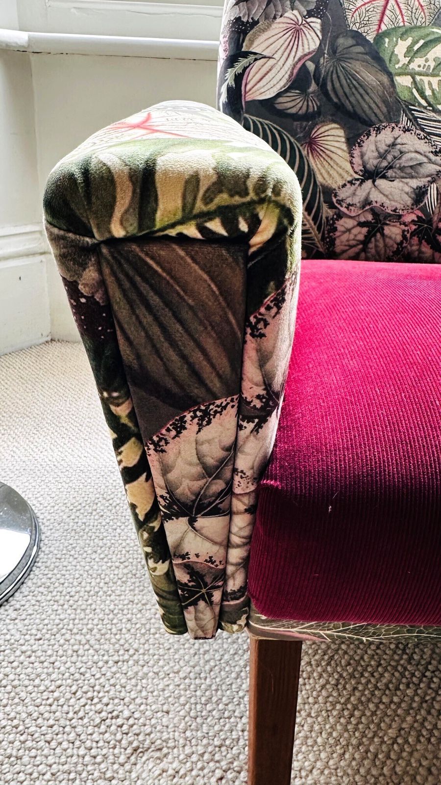 Stylish Mid Century Accent Armchair   Professionally Reupholstered photo vintage