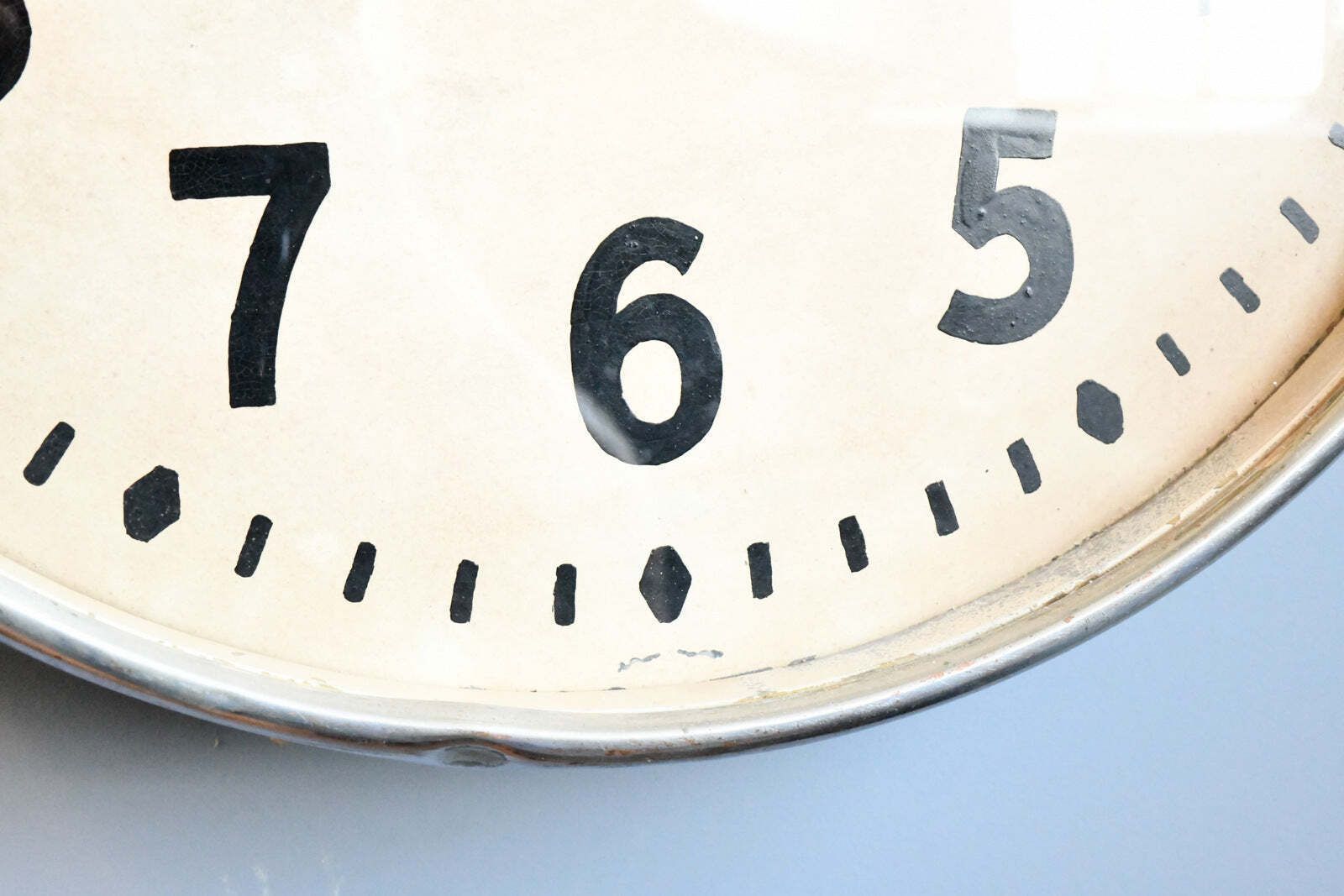 Large French Factory Clock Circa 1930s photo for sale