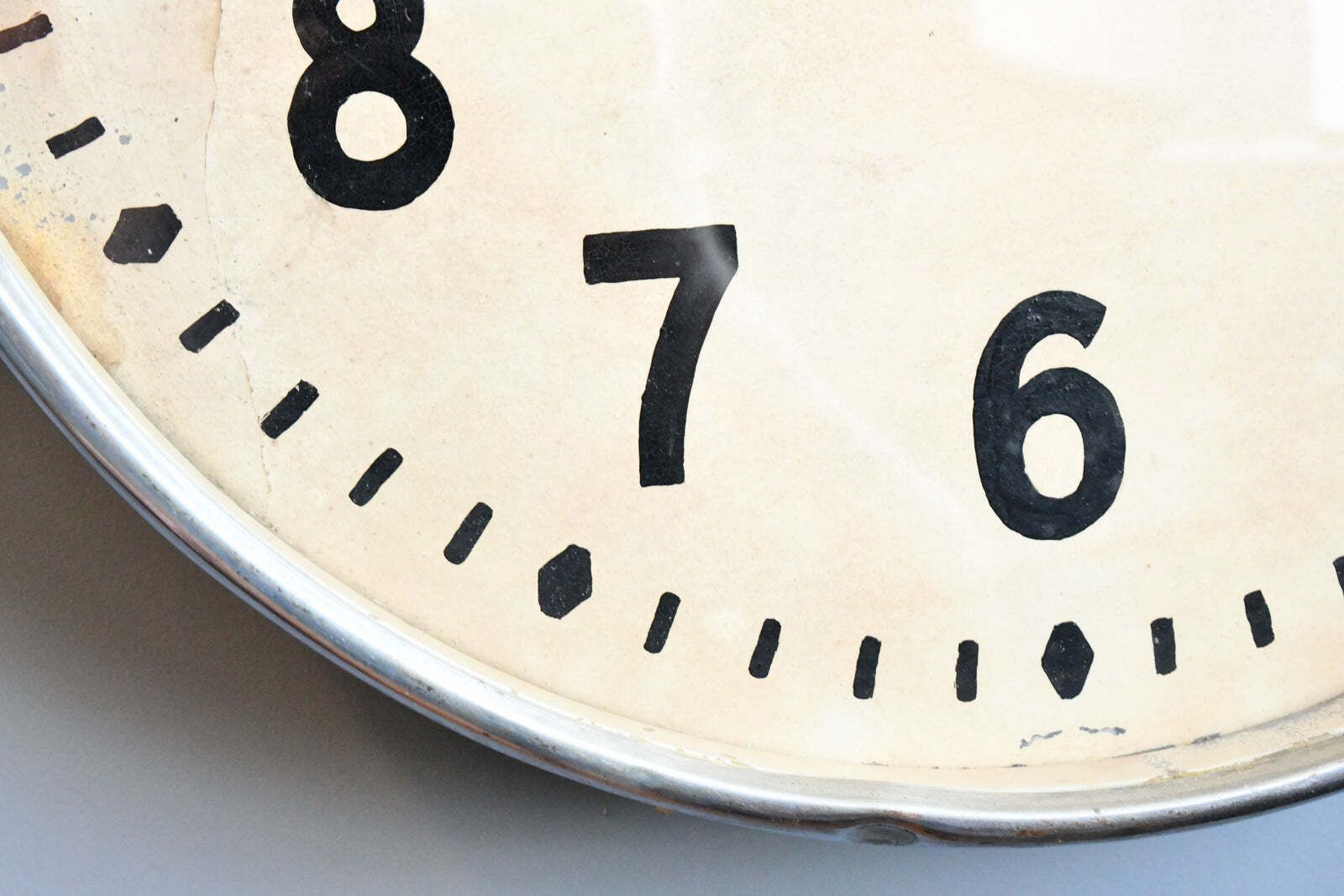 Large French Factory Clock Circa 1930s photo Home Decor