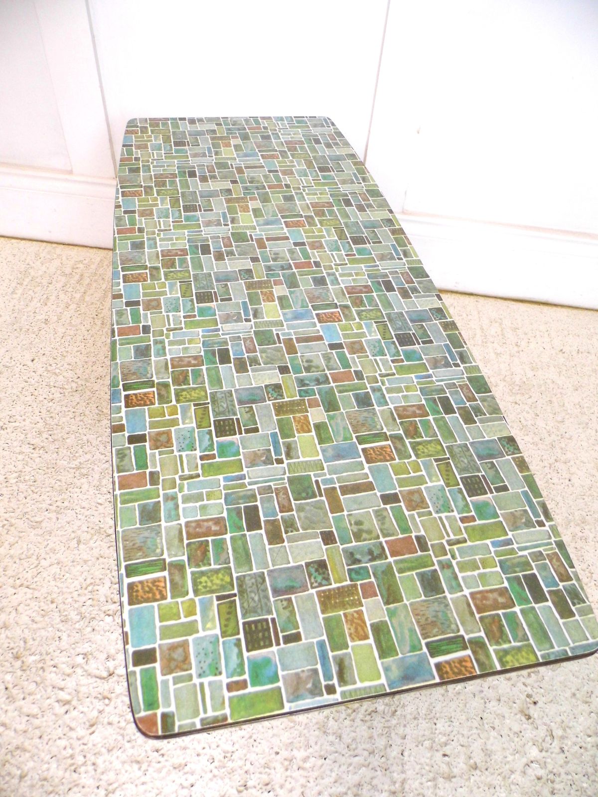 Opal Kleinmöbel: Formica Mosaic Topped Coffee Table Plant Stand 1950s German photo buy