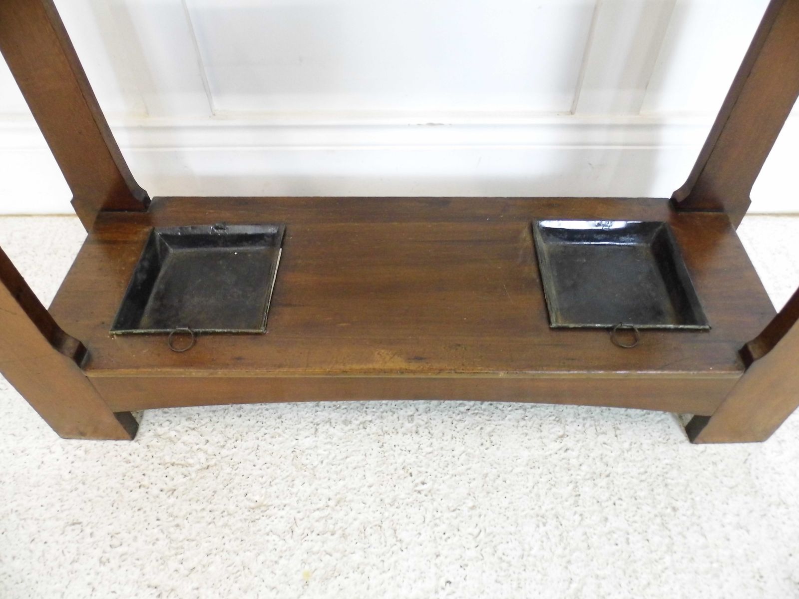 Home Decor Antique Edwardian Mahogany Umbrella Stand / Stick Stand Arts & Crafts Hall Stand photo
