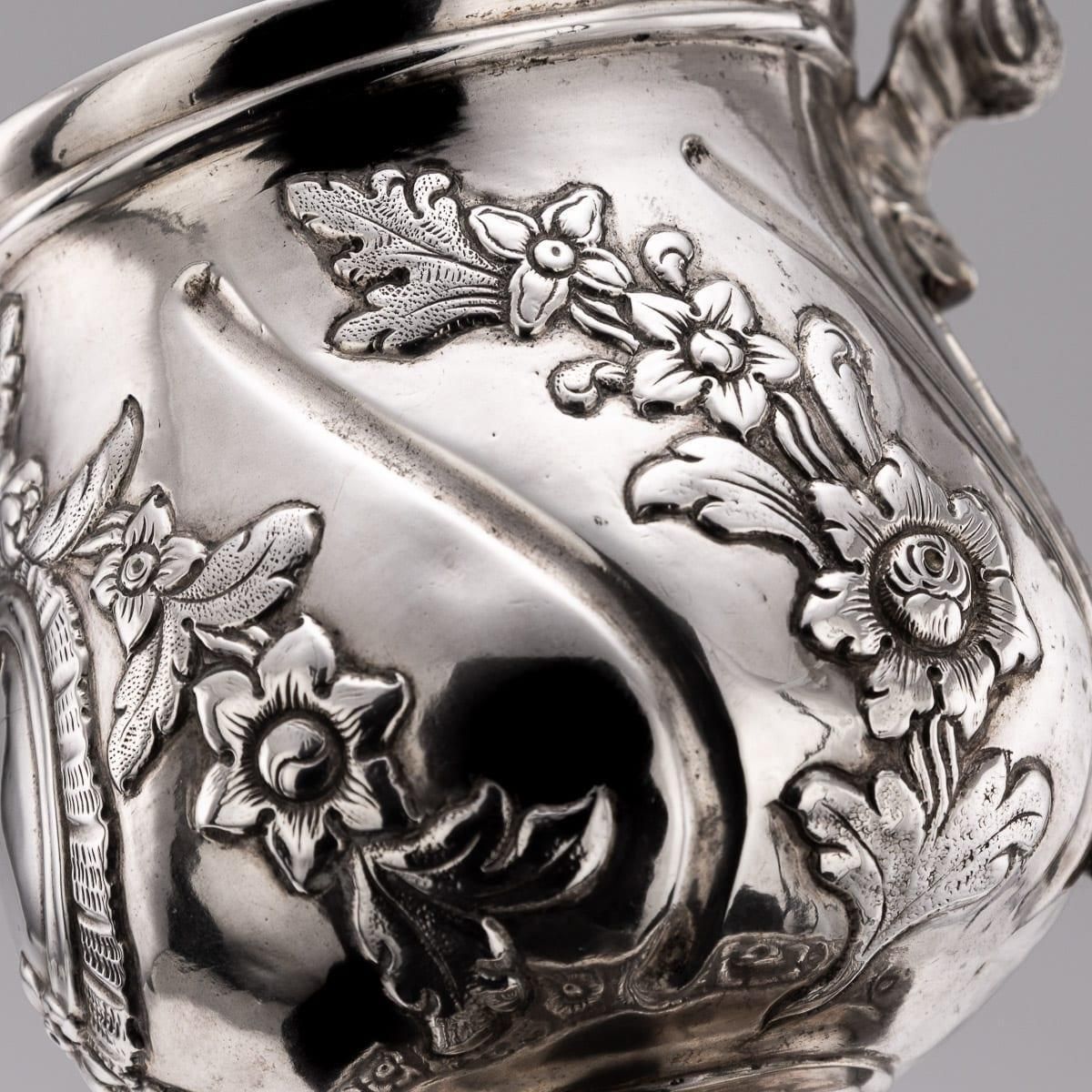 Home Decor Antique 19th Century Indian Colonial Solid Silver Christening Mug C.1860 photo