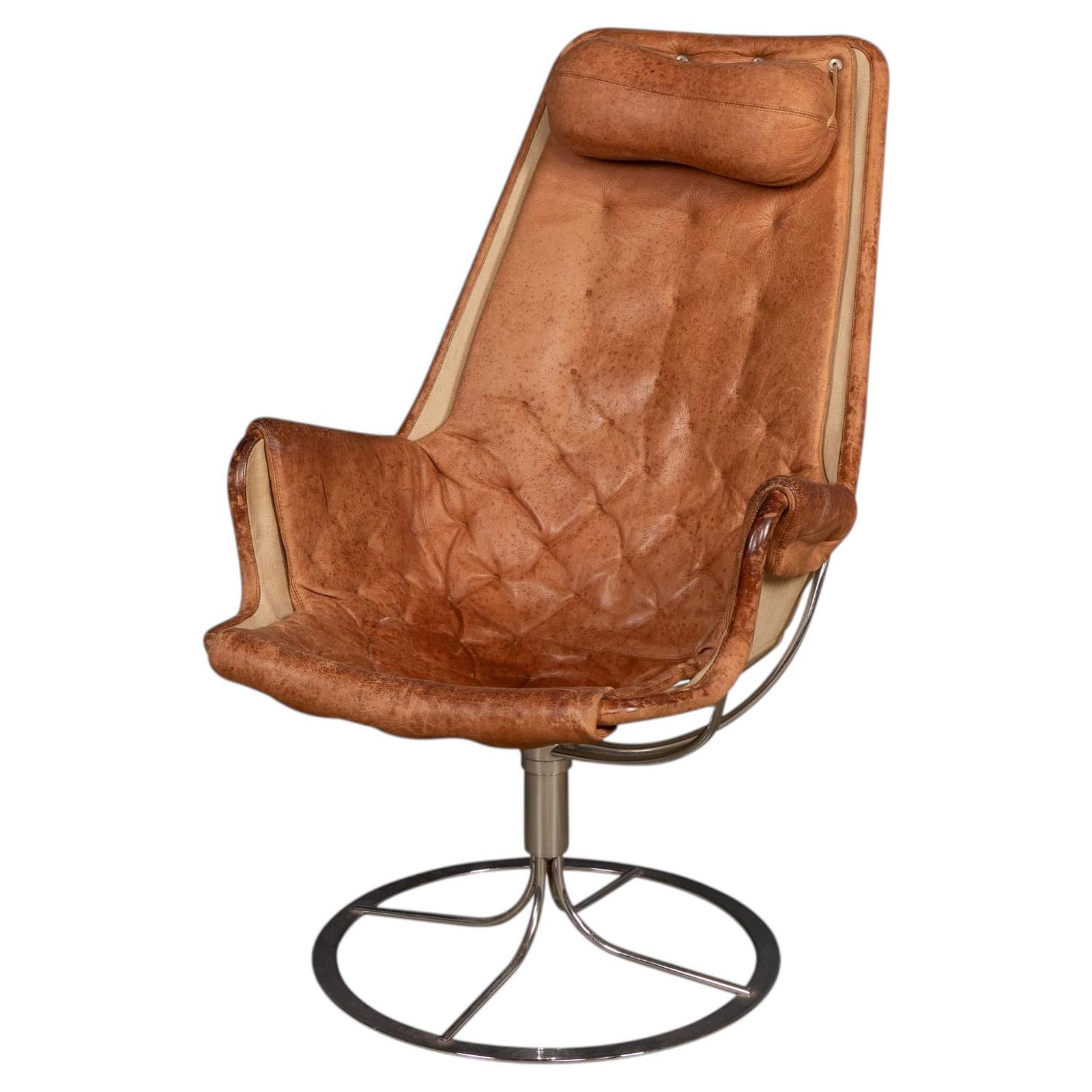Vintage 20thc Swedish Jetson Swivel Chair By Bruno Mathsson C.1960