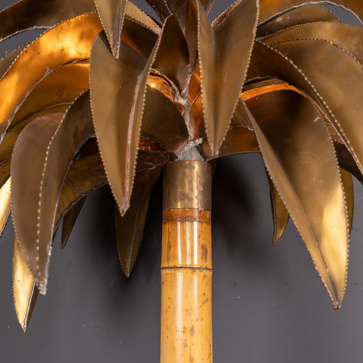 20thc French Palm Tree Floor Lamp, Christian Techoueyres For Maison Jansen C1970 photo vinterior