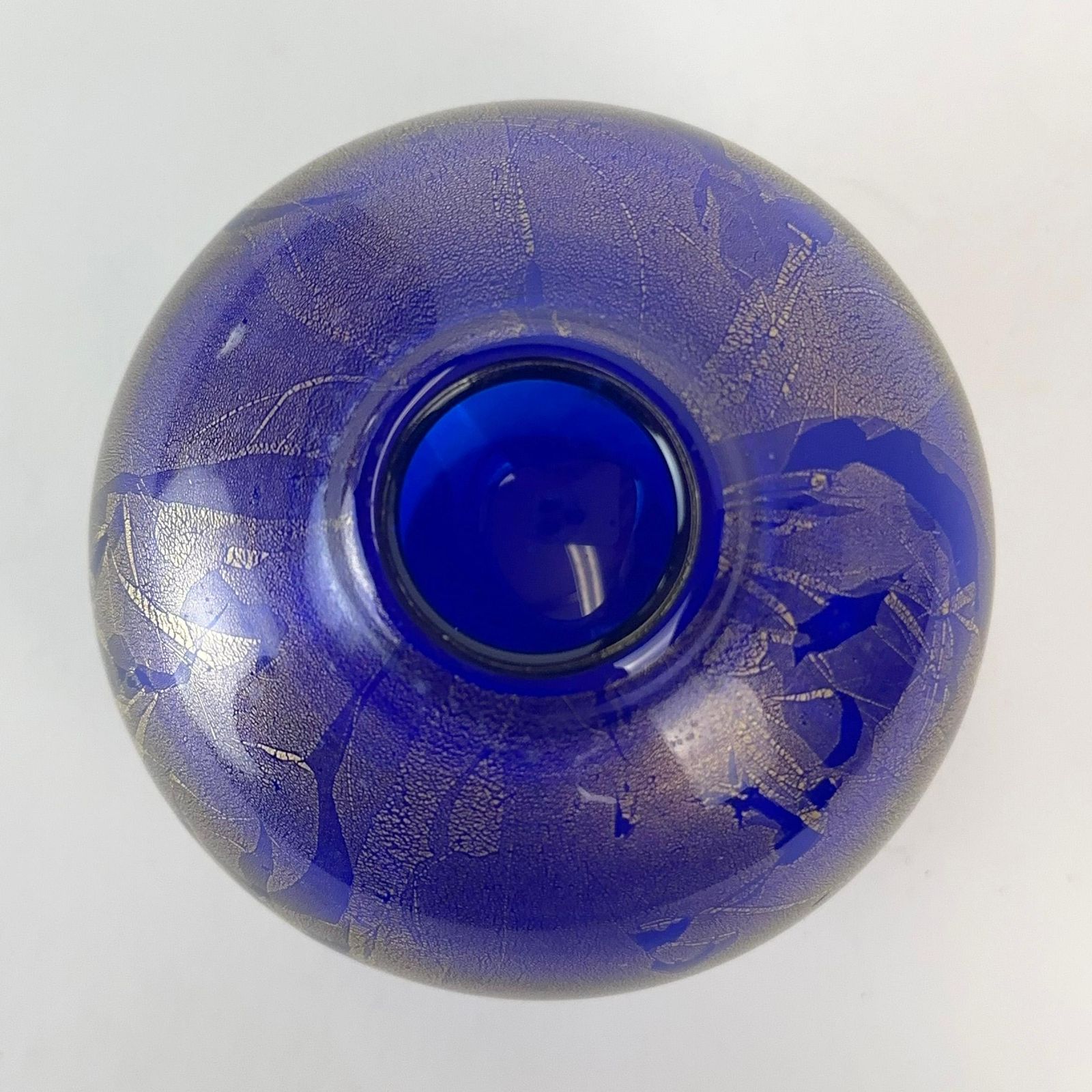Michael Harris Azurene Cobalt Blue And Gold Glass Vase, Isle Of Wight, 1978 photo 225.0