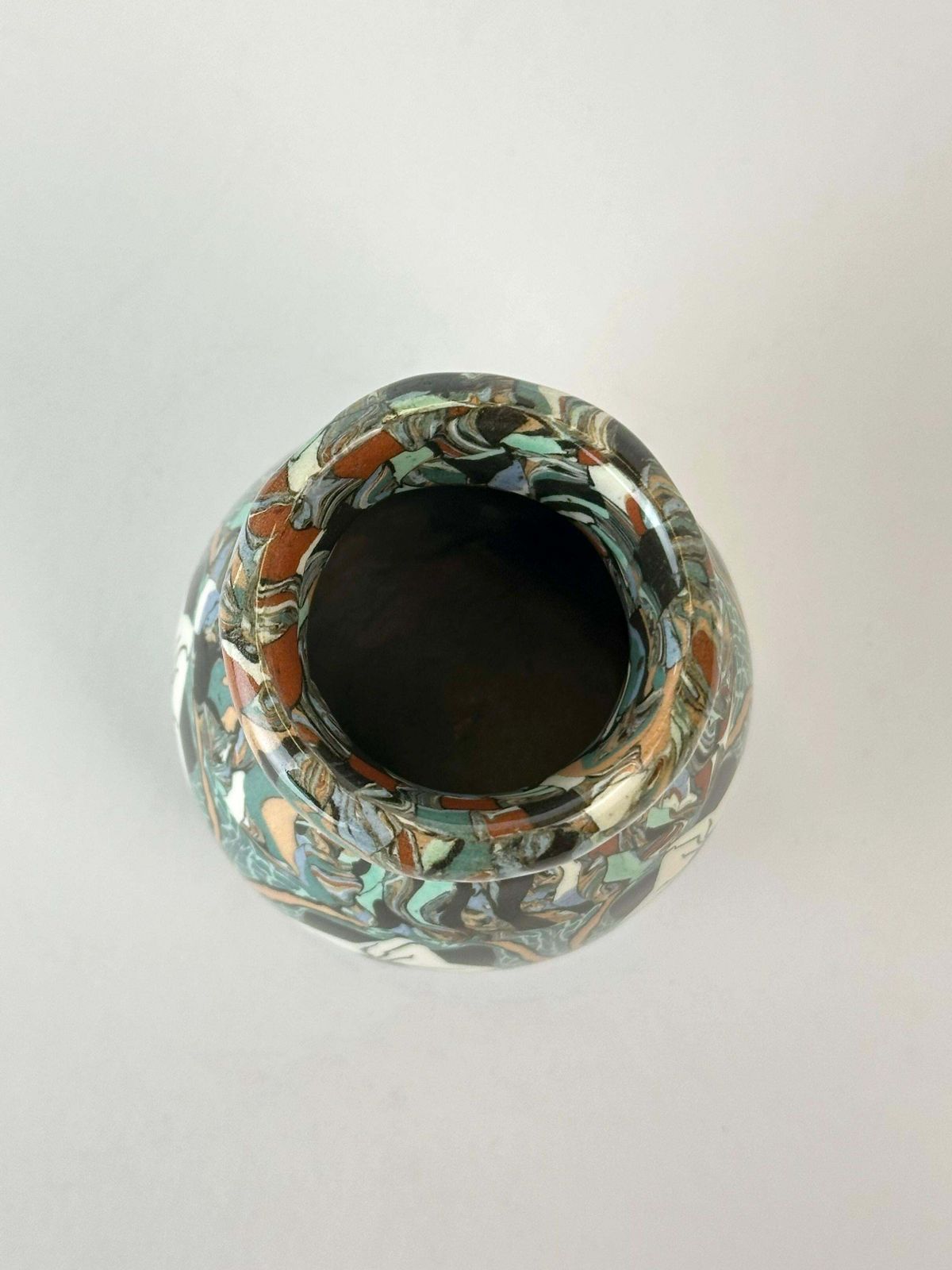 Jean Gerbino Terre Mêlée Mosaic Vase, Vallauris France photo buy
