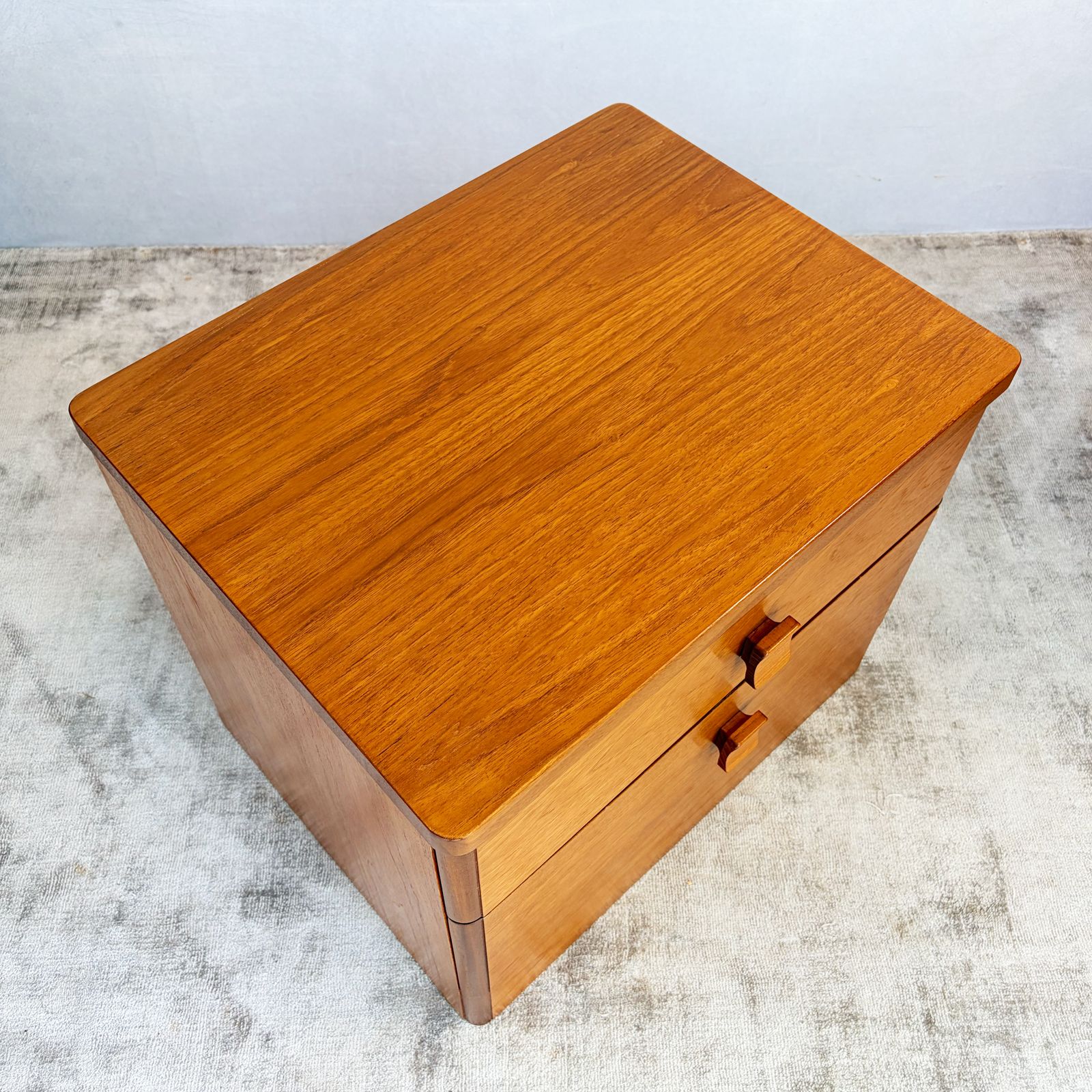 photo furniture Pair Of Stag Teak Bedside Cabinets   Cantata Range