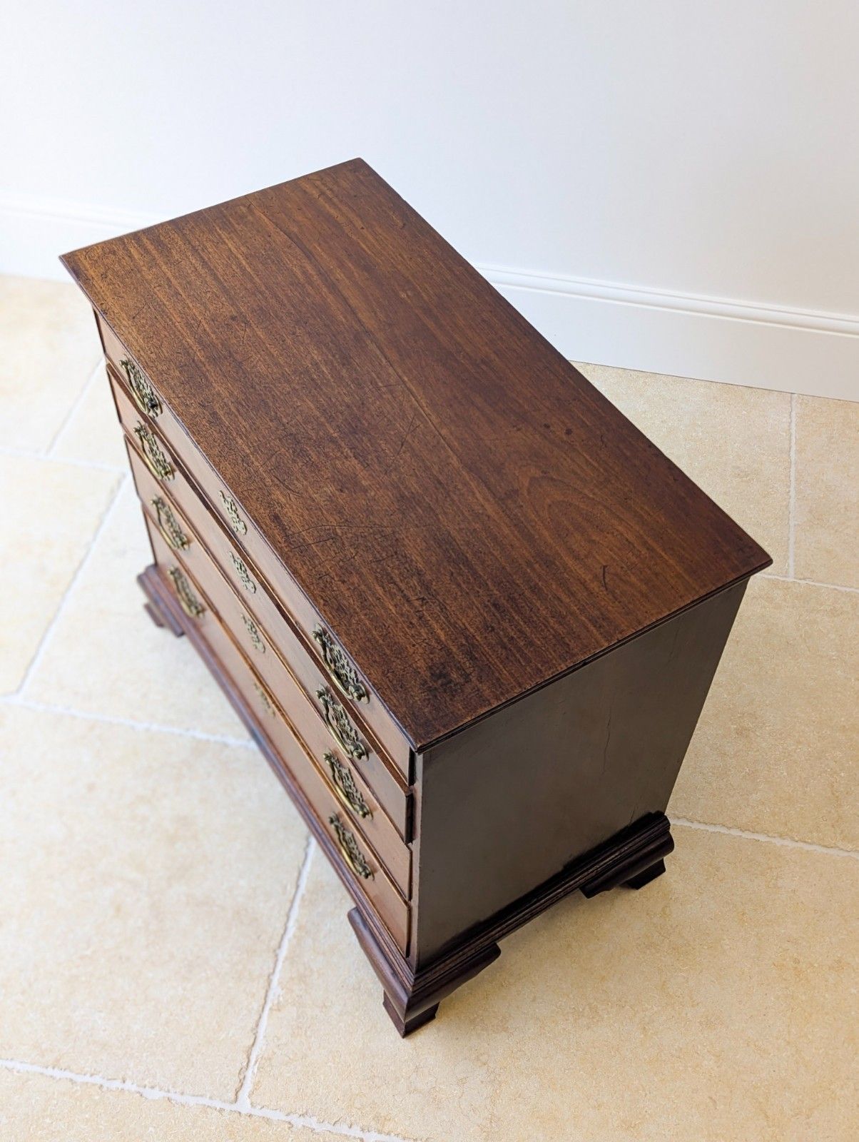 Antique George II Mahogany Chippendale Period Chest Of Drawers C.1750 photo for sale