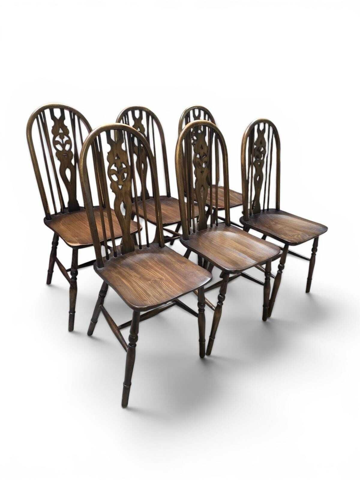 Vintage Windsor Style Dining Chairs / James Lupton & Sons Ltd / Set Of 6 / C1970 photo 420.0
