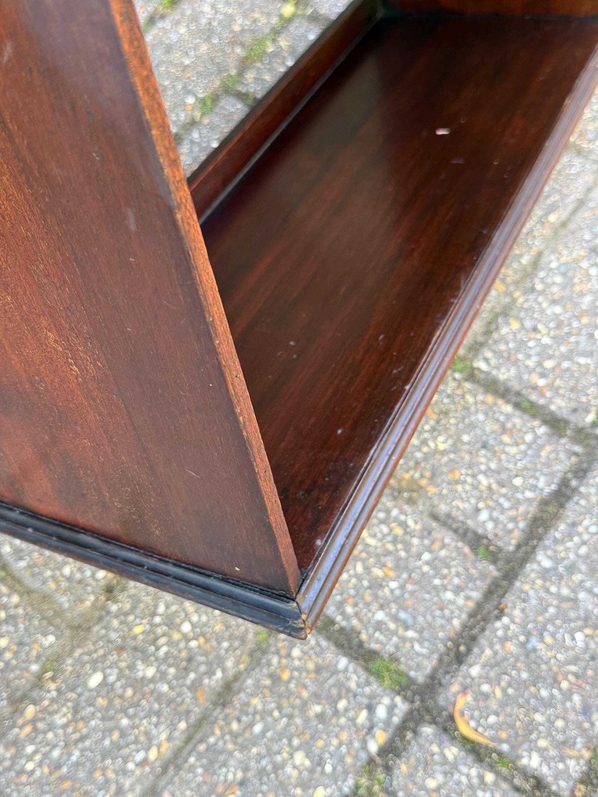 photo vinterior Victorian Mahogany Open Bookcase Display Shelving Antique Parlour Furniture (54cm W, 111cm H)