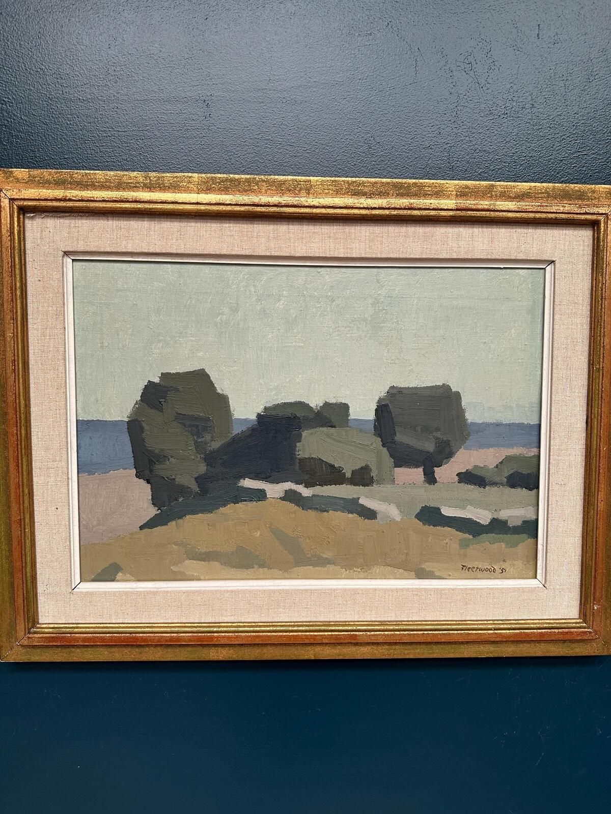 “Landscape” By William Herbert Fleetwood (1915–1993) – 1951 photo vinterior