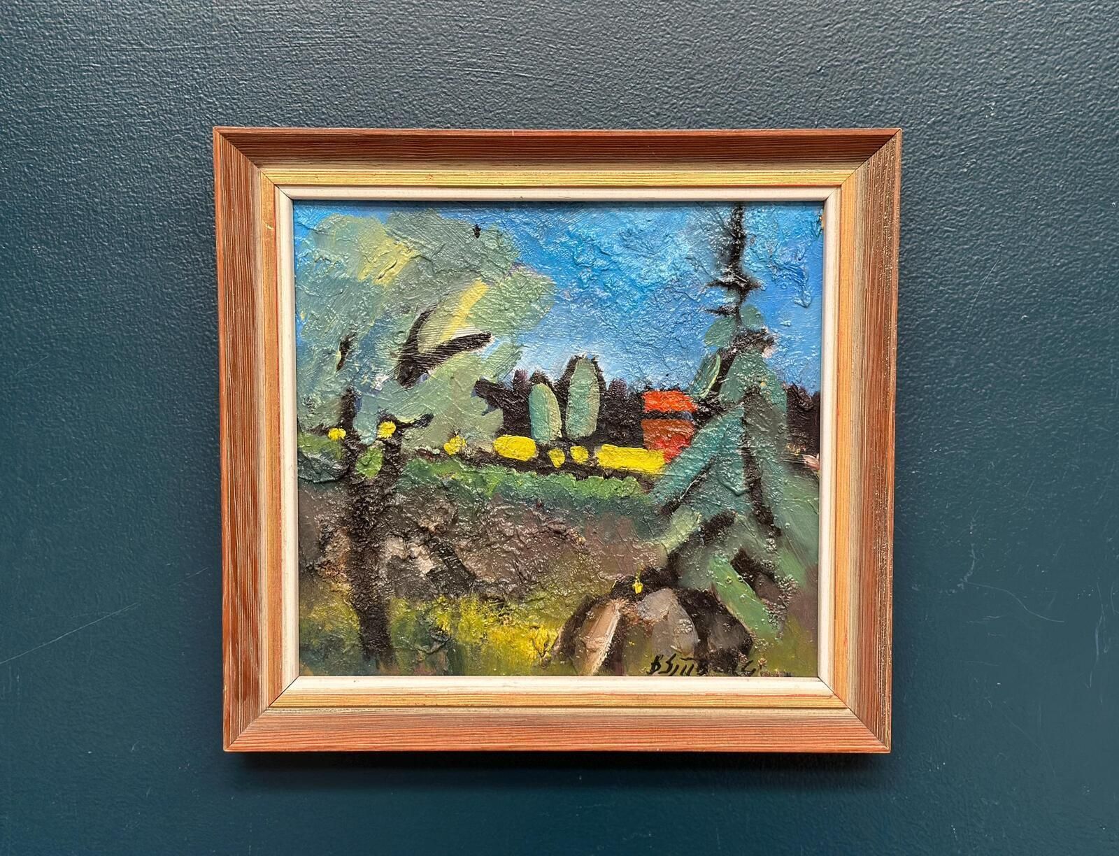 “The Red Hut” By Bo Sjööberg, Mid 20th Century