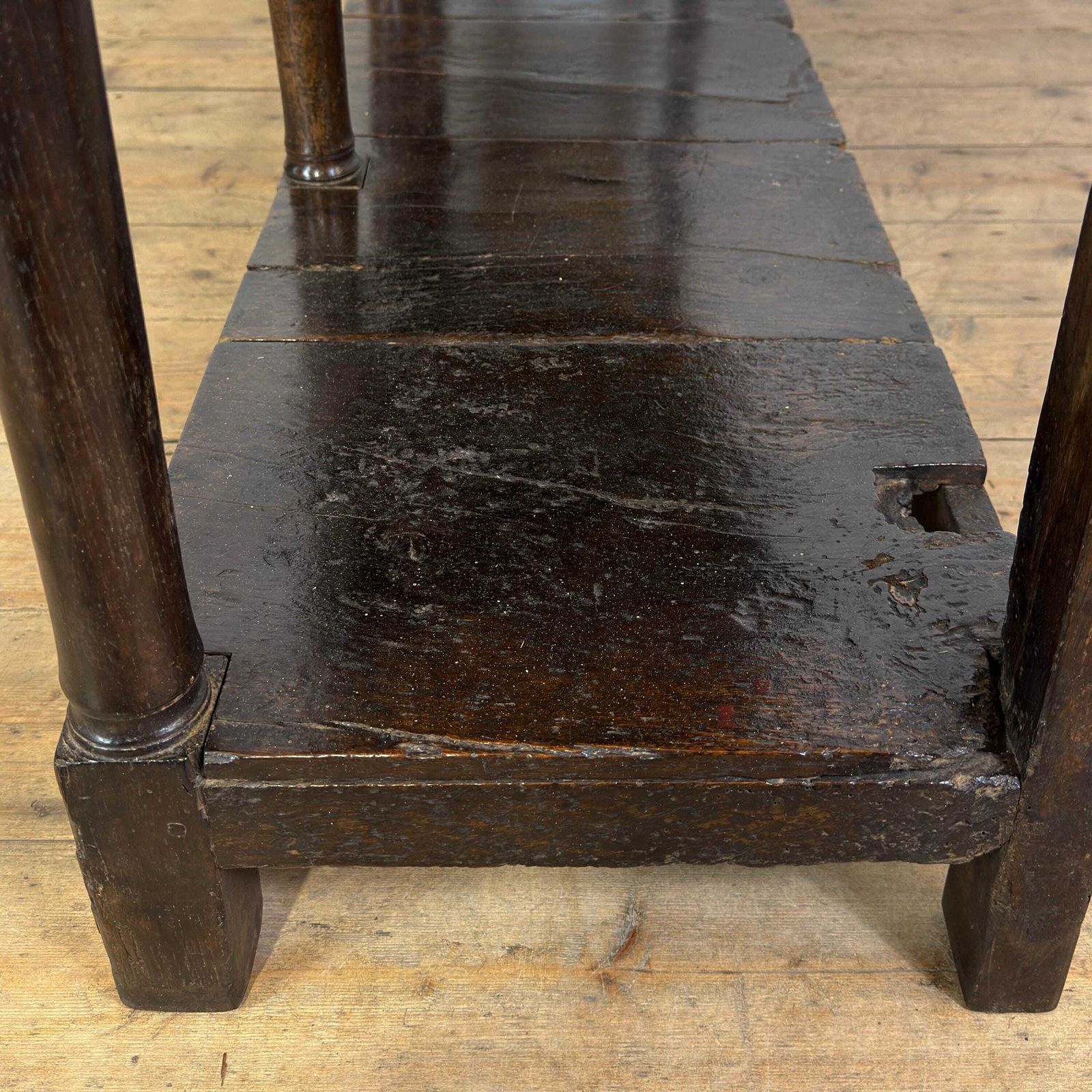Antique 18th Century Oak Welsh Dresser Base | Antique Furniture | Welsh Antiques | Antique Storage | Antique Sideboard photo vintage