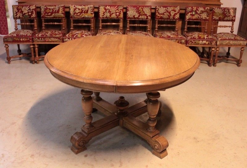 Table Pedestal Table In Oak 20th
