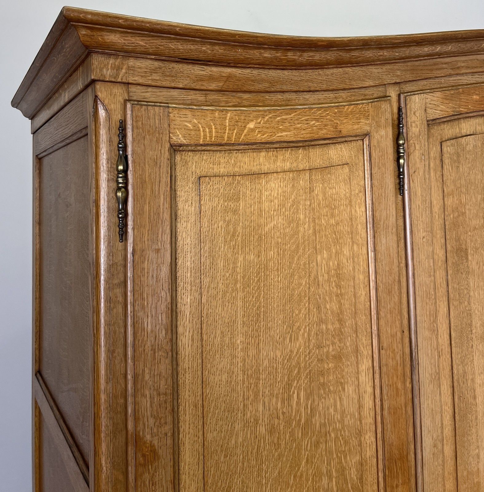 Wardrobe Vintage French Louis XVI Style Oak Four Door Carved Armoire Lot 6106 photo furniture