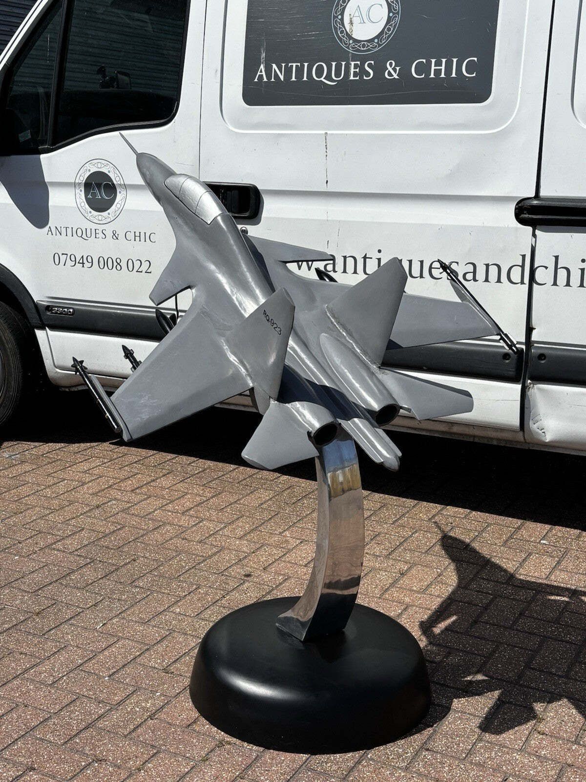 Huge Metal Model Of A Fighter Jet. Ex Museum Display Piece photo for sale