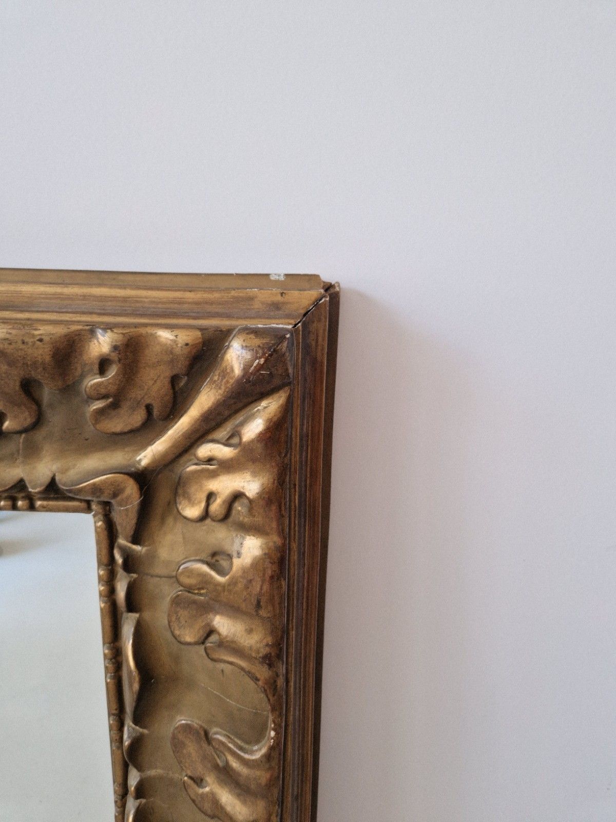 photo buy Antique French Gilded Over Mantle Mirror