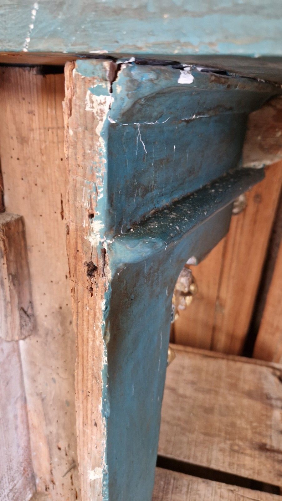 Antique Church Console Shelf 19th Century Religious Sculpture photo buy
