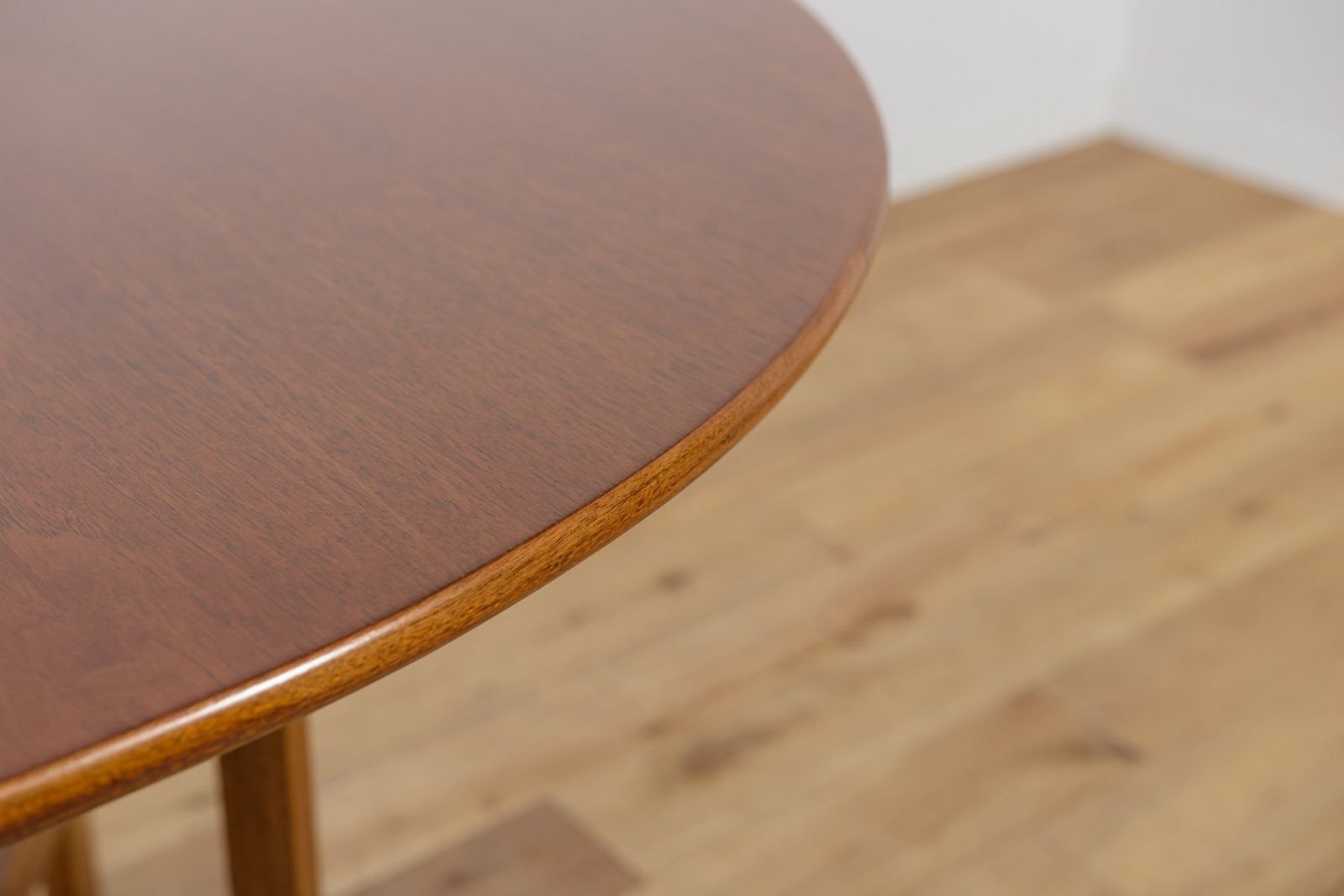 photo buy Mid Century Modern Round Drop Leaf Dining Table From Jentique, United Kingdom, 1960s