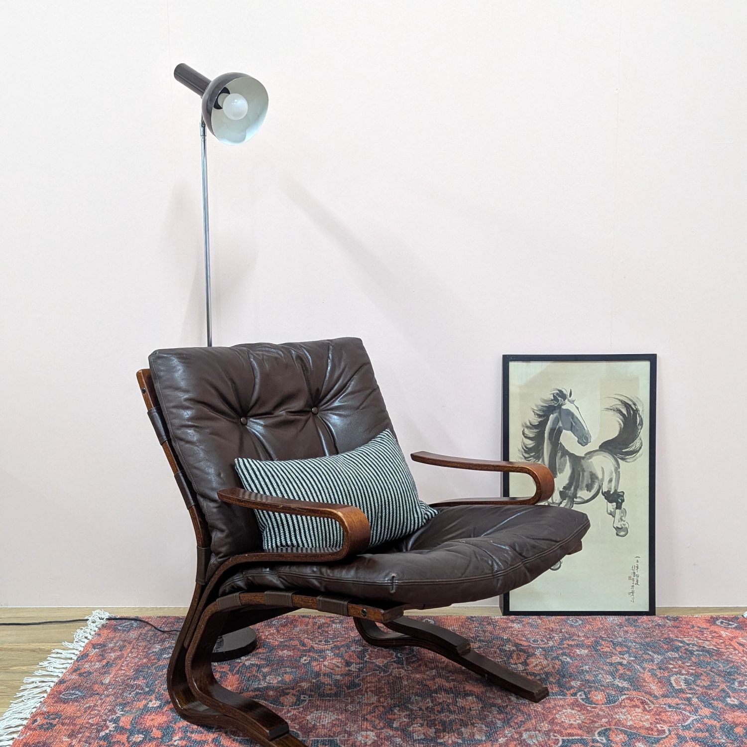 Midcentury Norwegian 1970’s Skyline Chair By Hove Mobler photo furniture