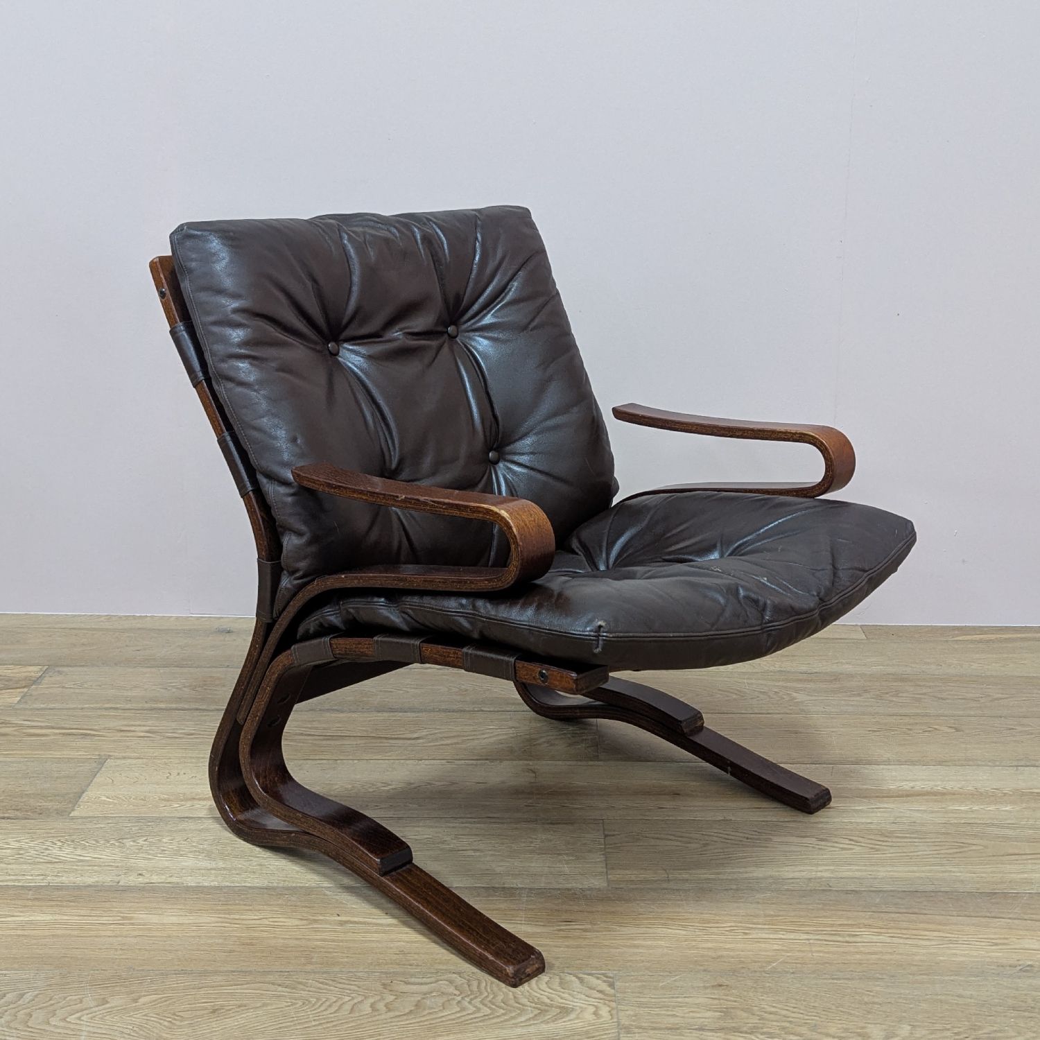 Midcentury Norwegian 1970’s Skyline Chair By Hove Mobler photo 365.0